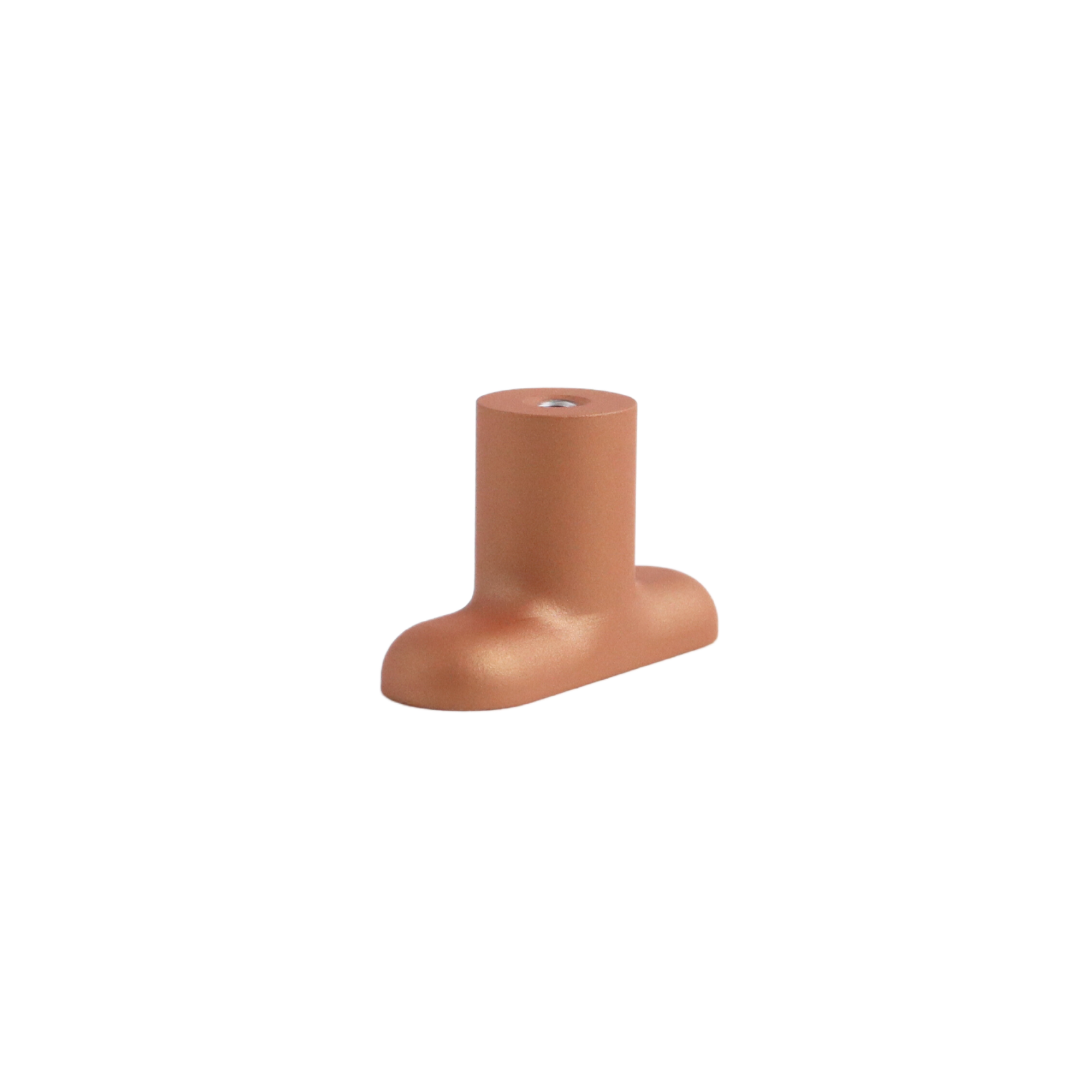Copper modern t-bar cabinet knob
