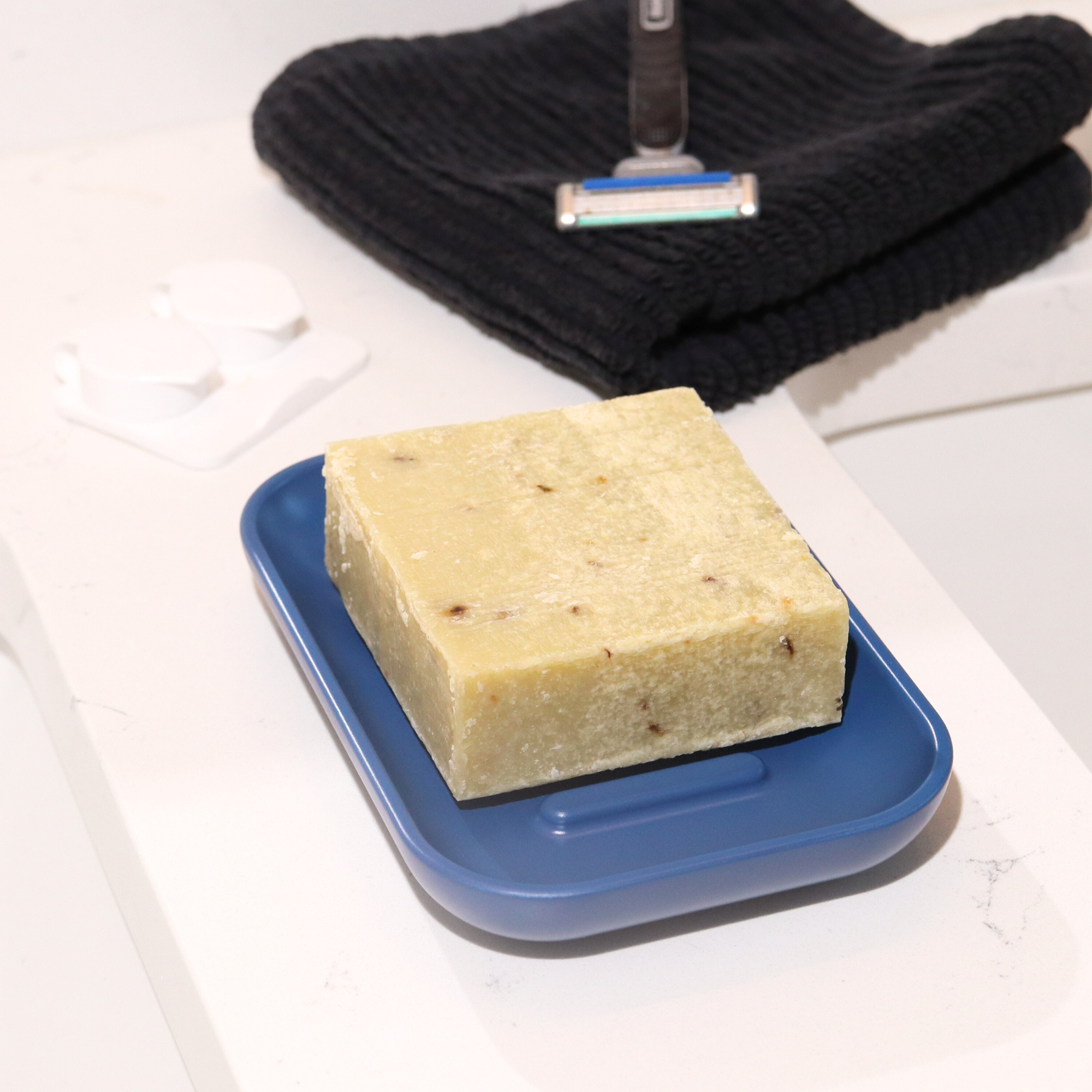 Polo Blue soap dish for shower