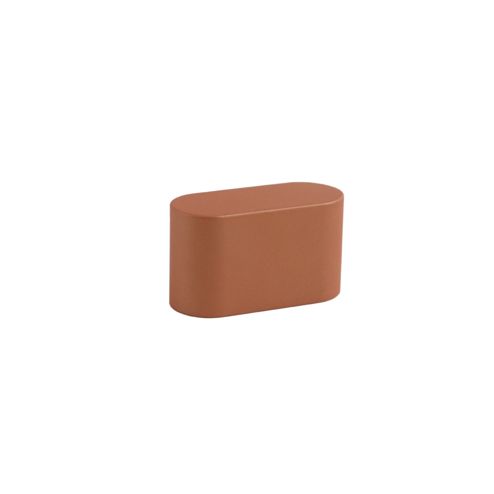 Copper modern oval cabinet knob