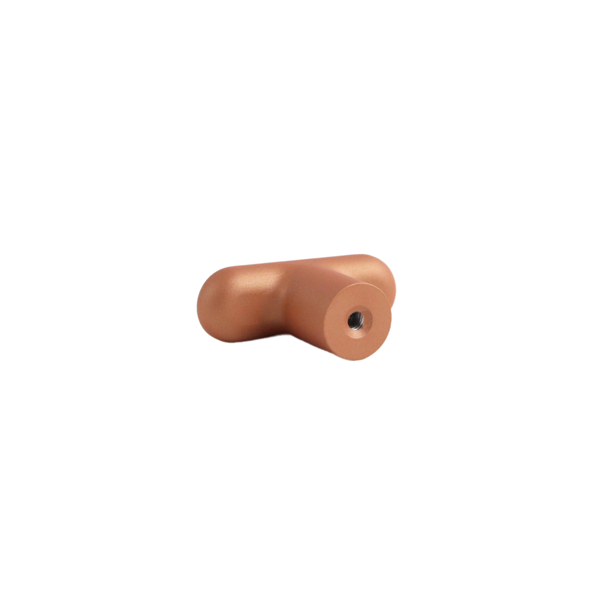 Copper brown modern t-bar knob