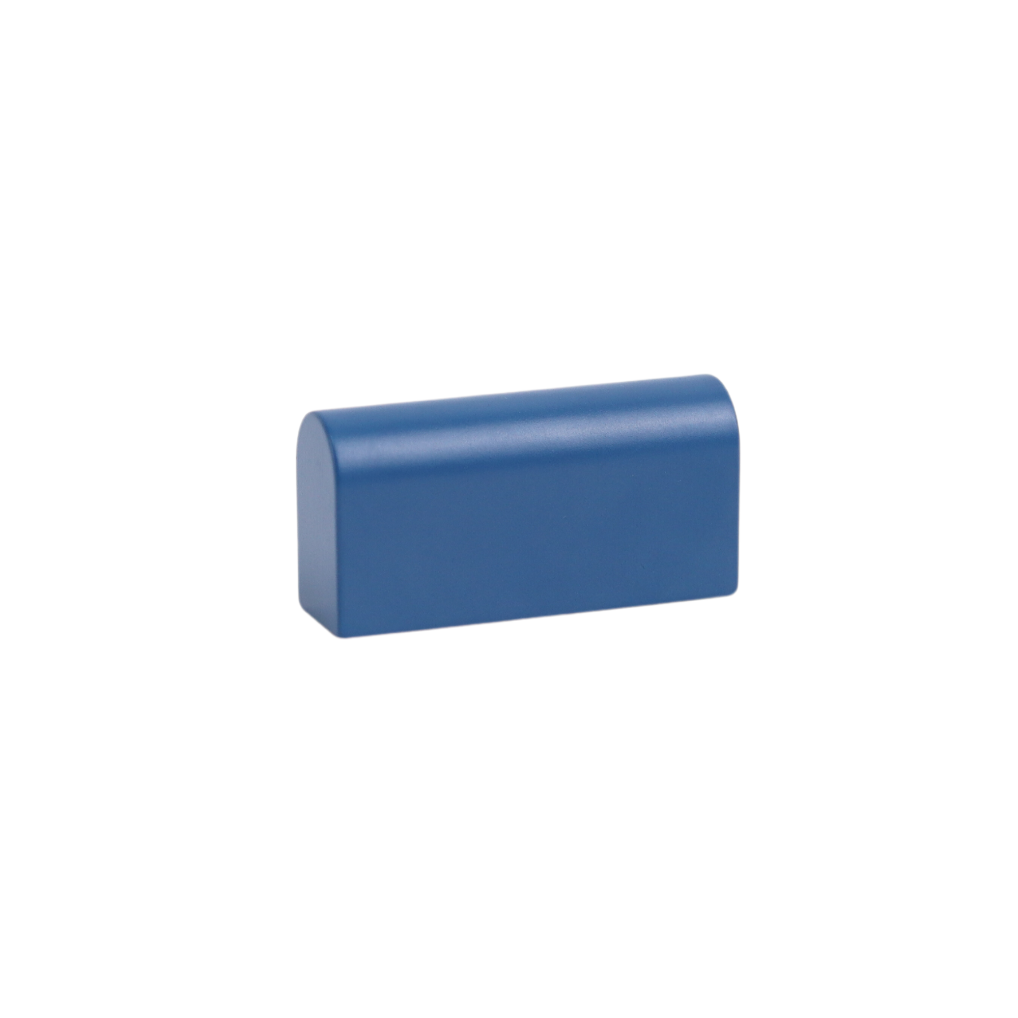 Polo blue mid-century rectangle  knob