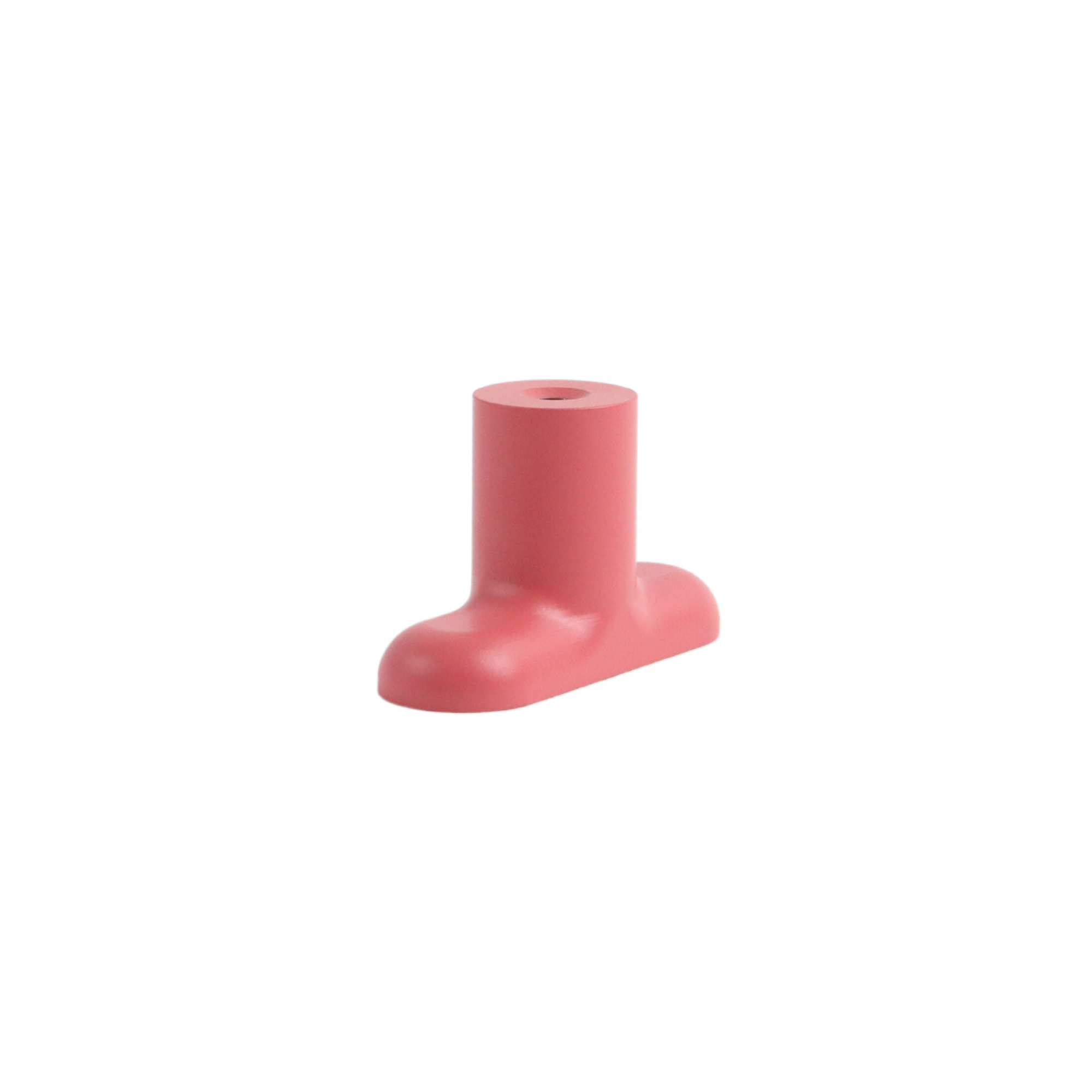 Blush pink modern t-bar cabinet knob