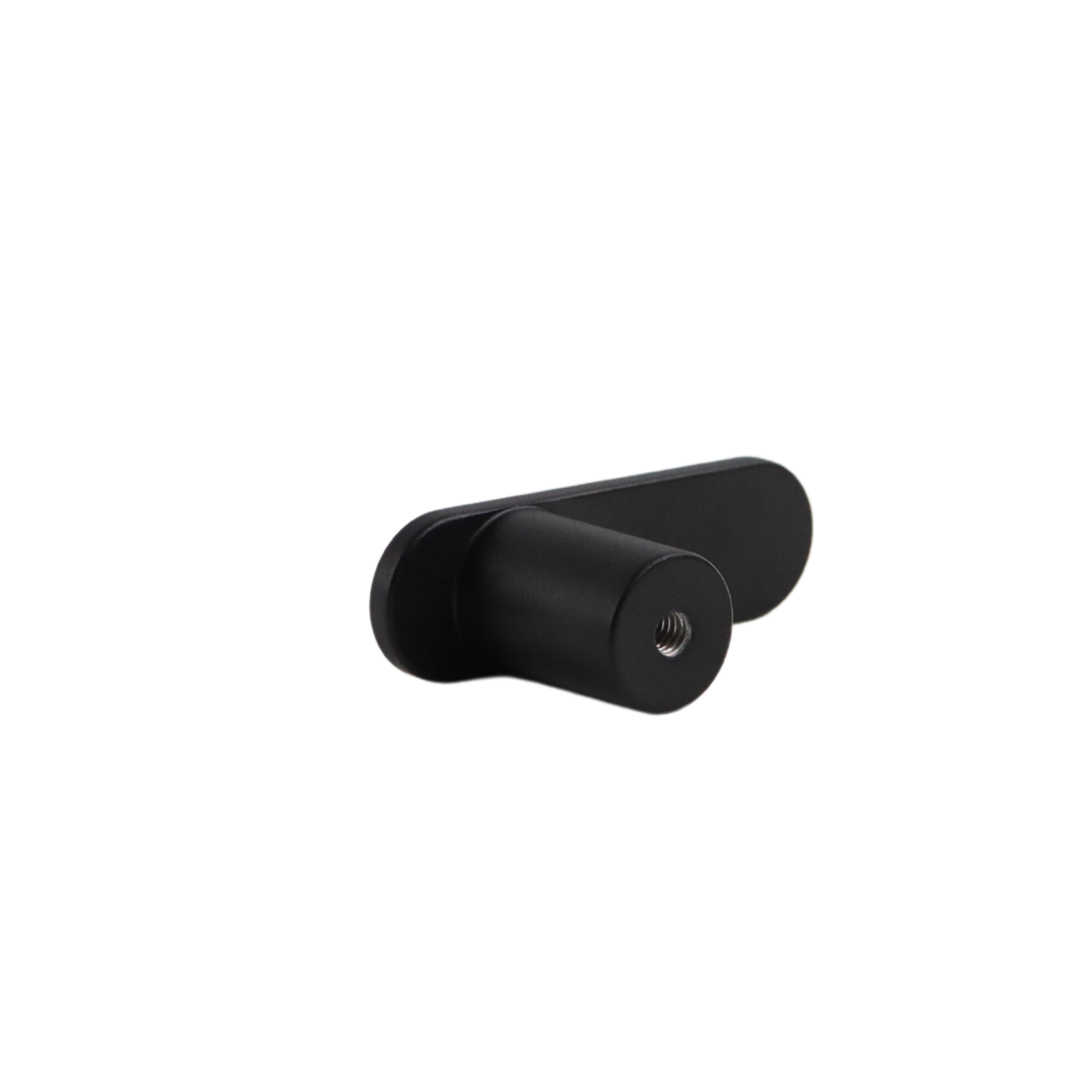Charcoal black modern l-bar cabinet knob