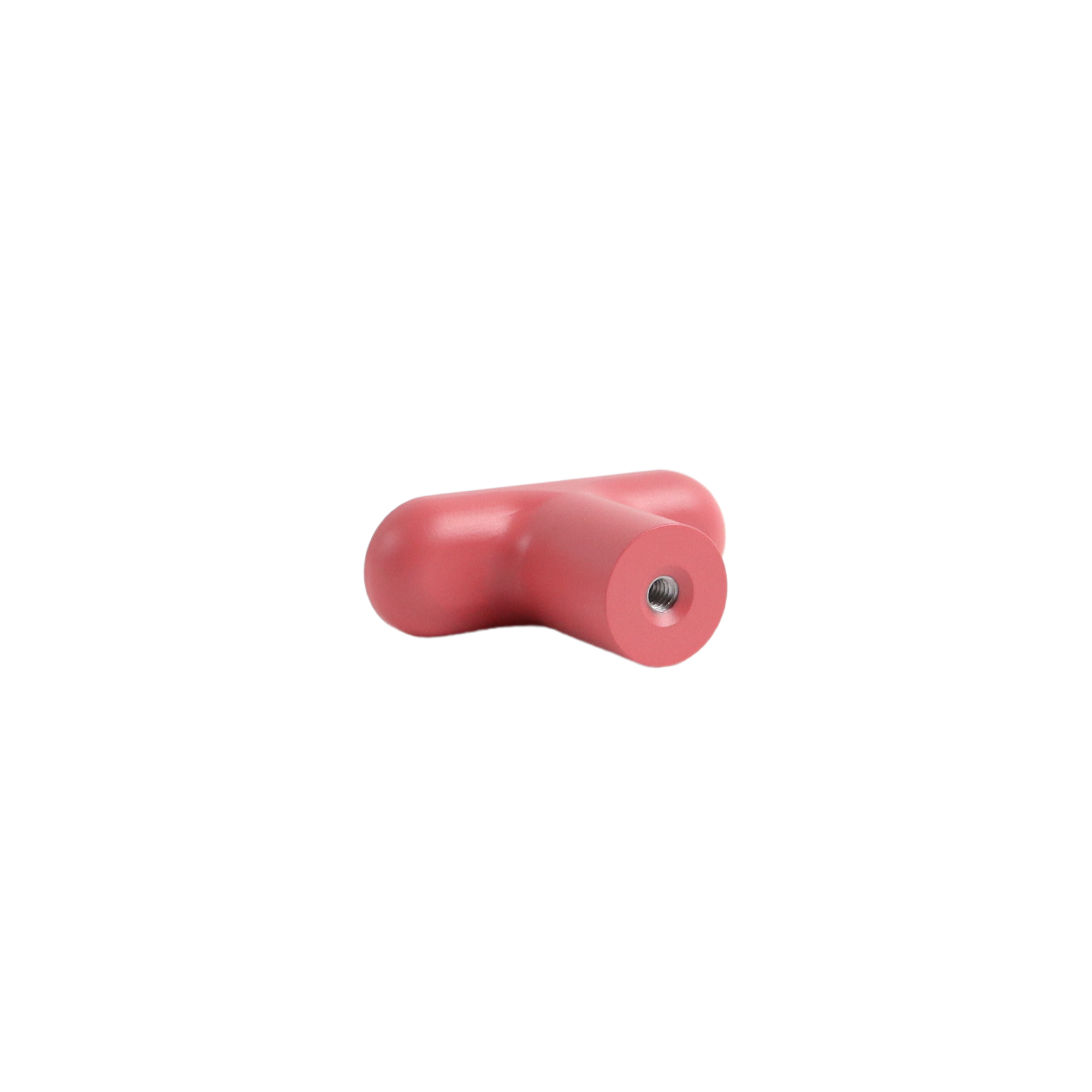 Blush pink modern t-bar cabinet knob