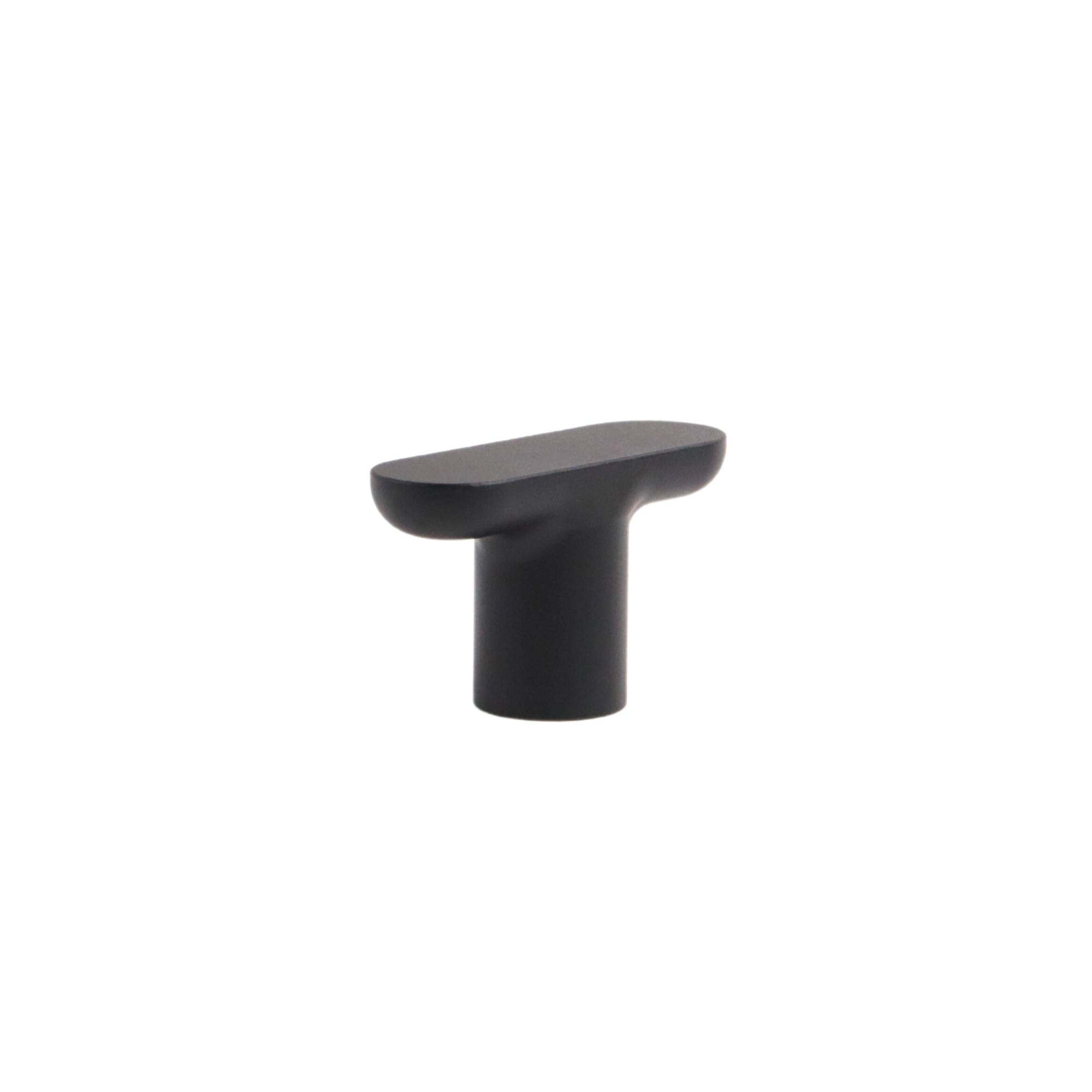 Black  modern t-bar cabinet knob