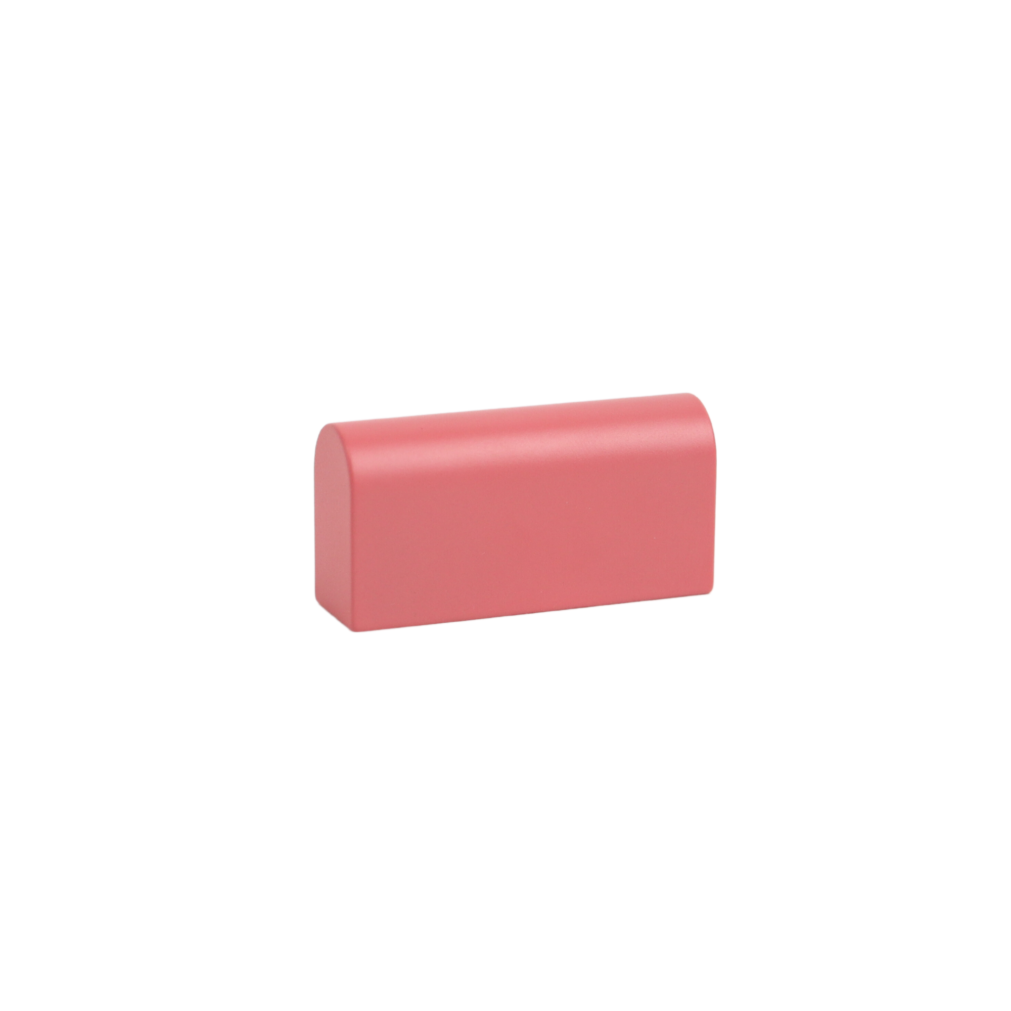 Blush pink mid-century modern rectangle cabinet knob