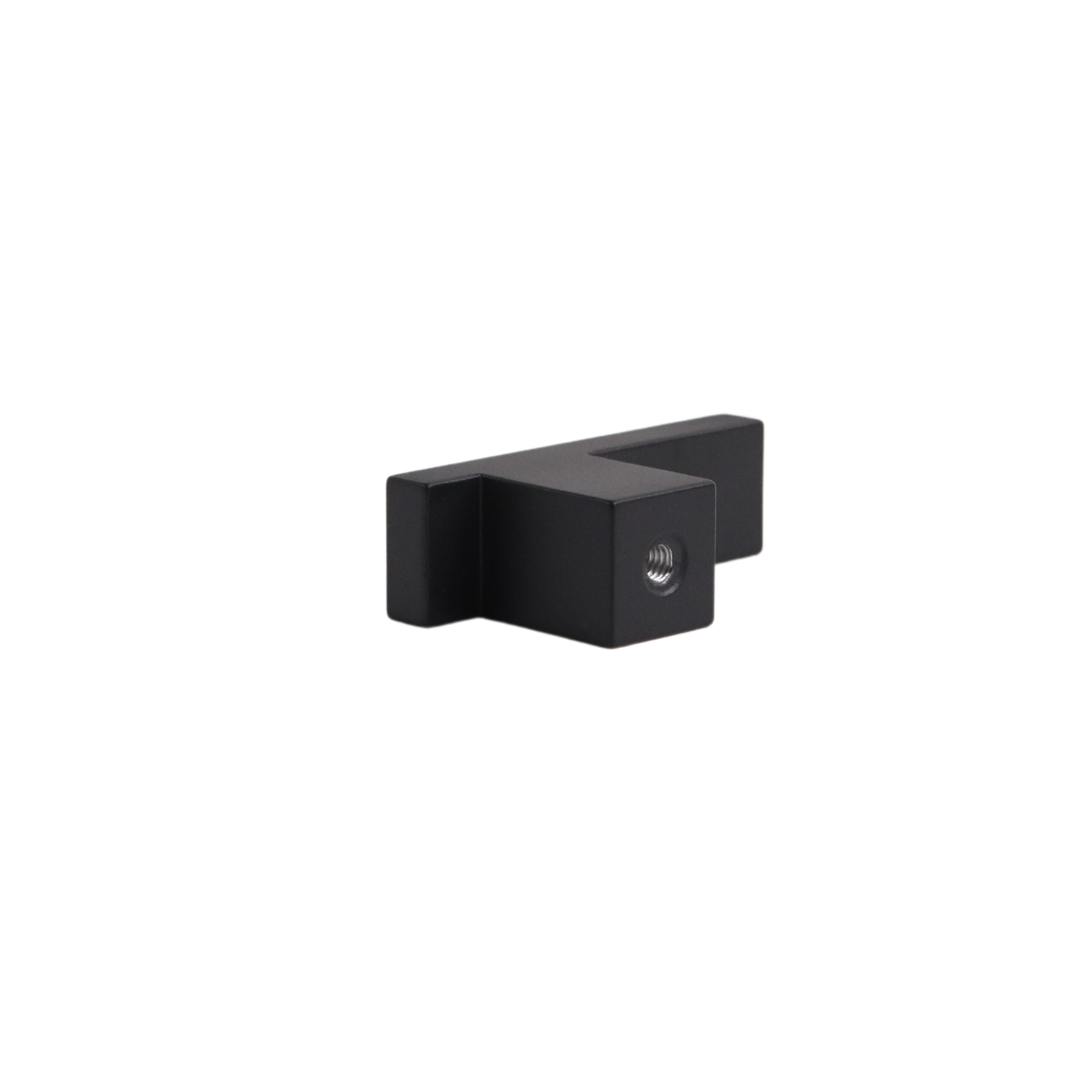 Art Deco L Bar Knob - Charcoal #color_charcoal