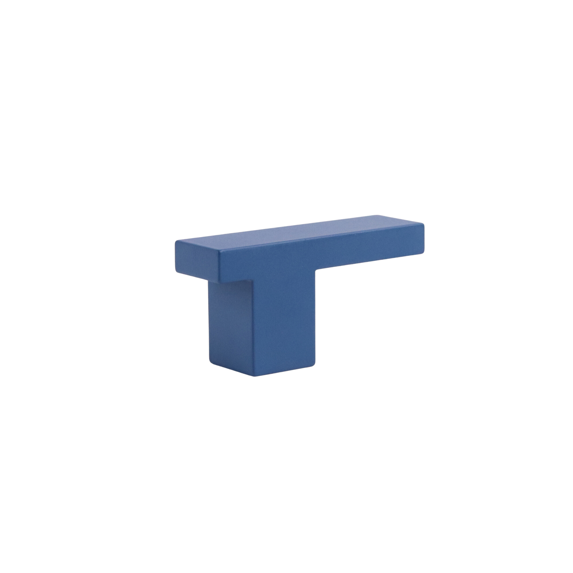 Polo Blue Art Deco L-Bar Knob