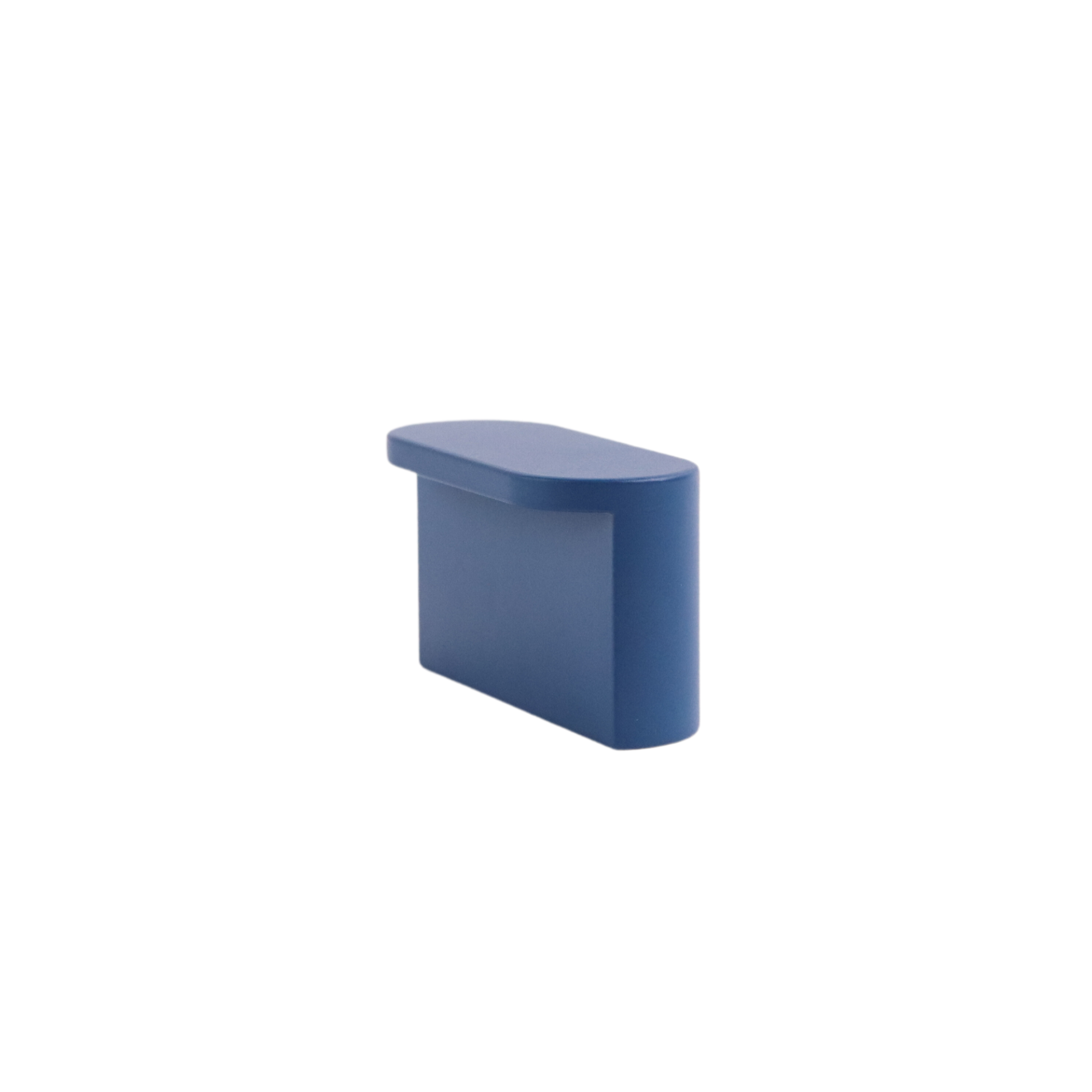 Polo blue modern oval cabinet knob