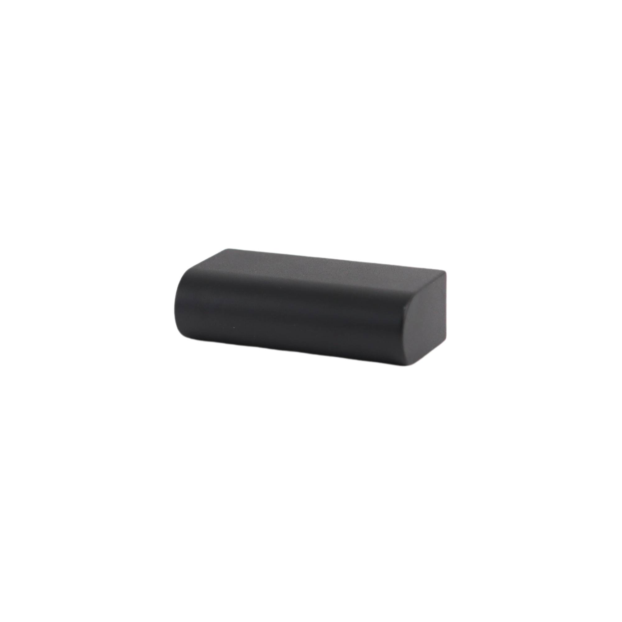 Charcoal black modern rectangle cabinet knob
