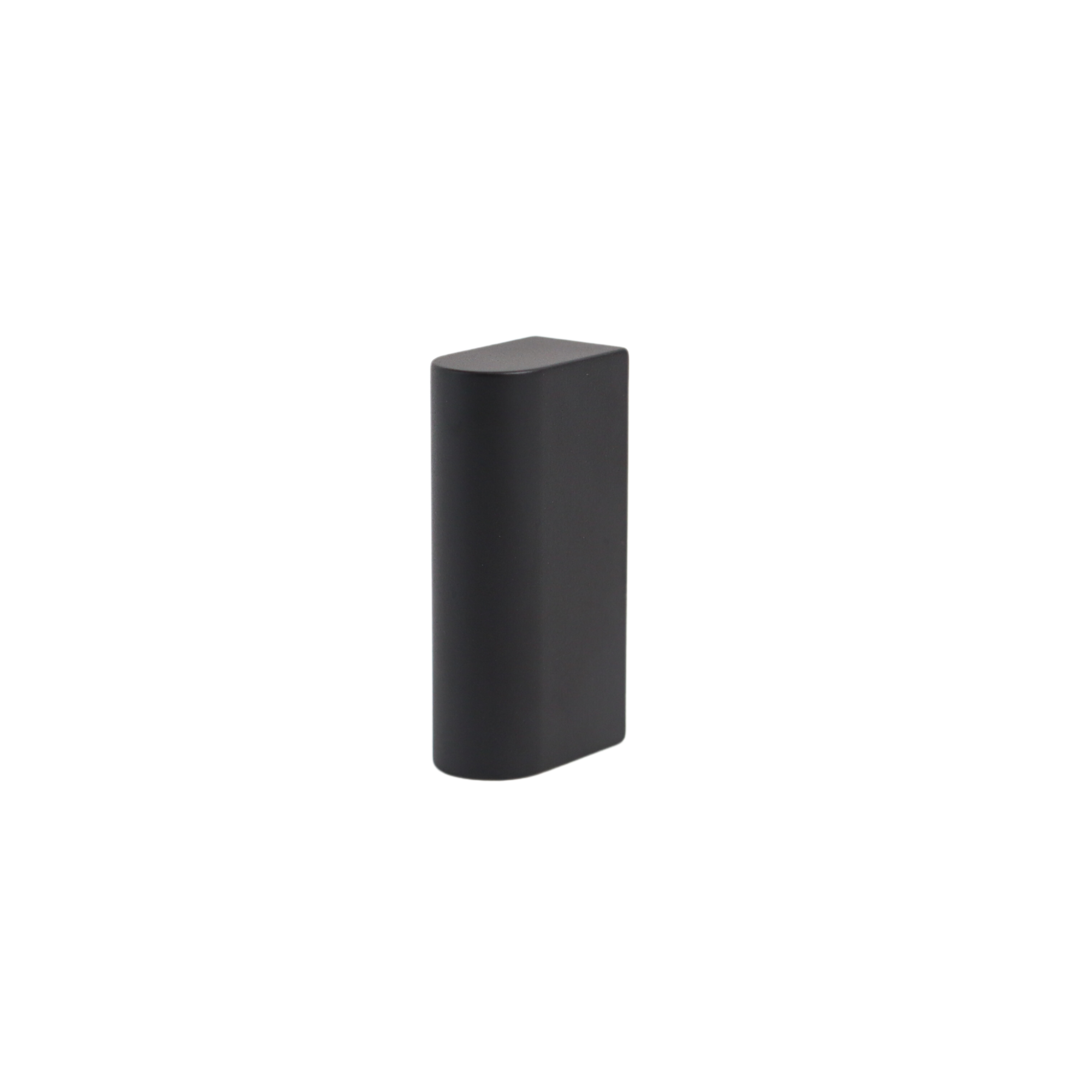Black mid-century rectangle knob