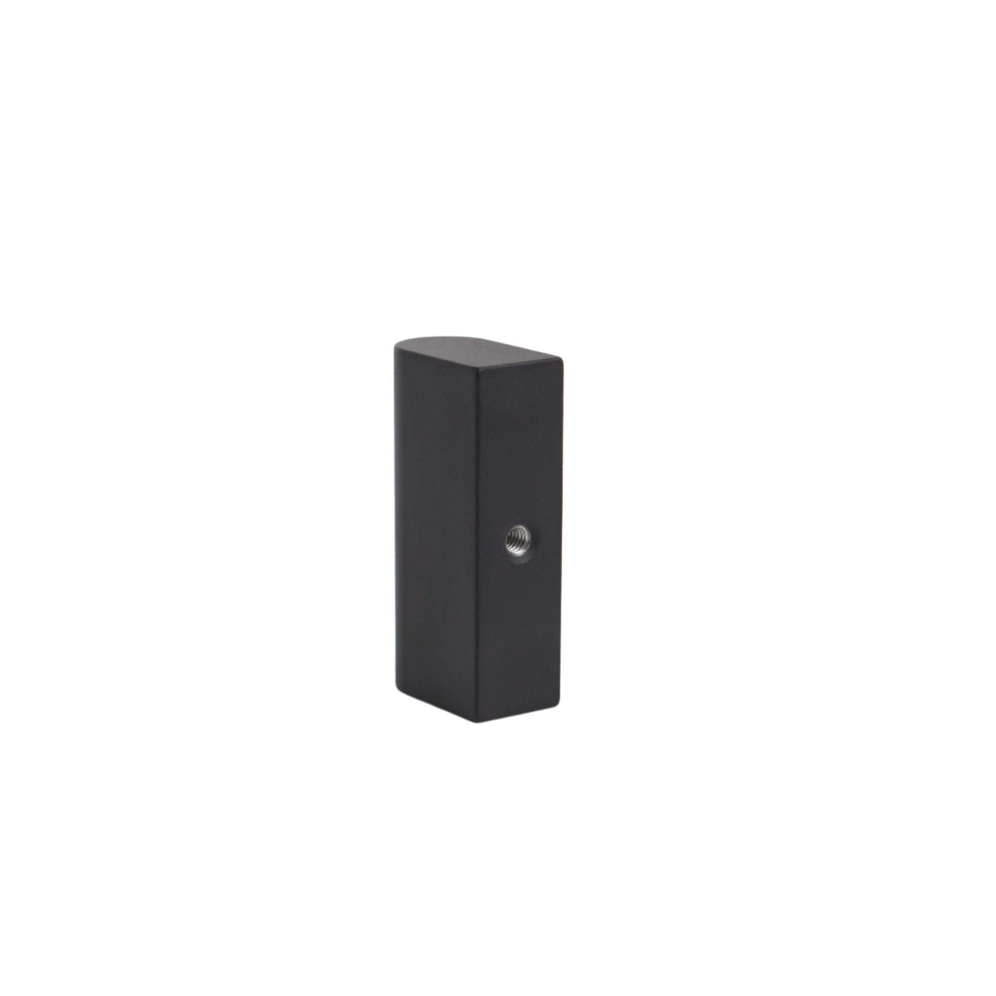 Black modern rectangle cabinet knob
