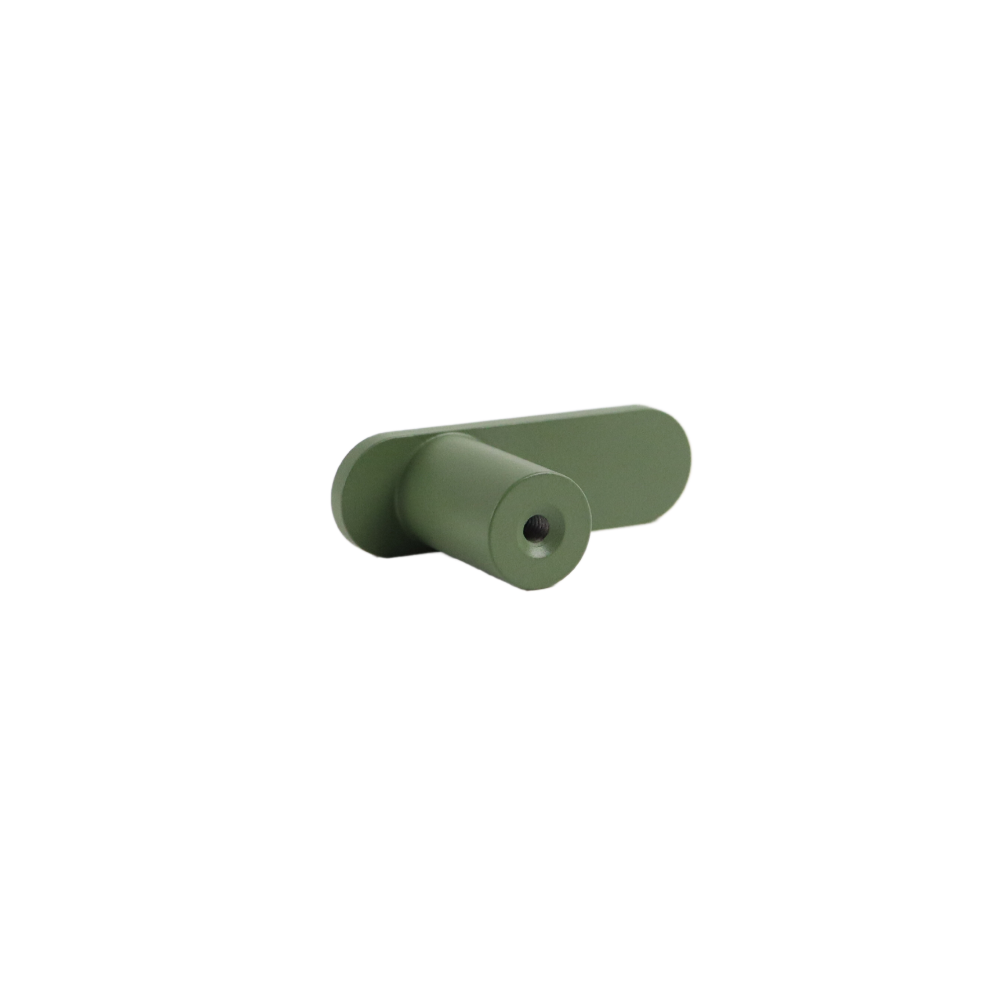 Olive Green Modern L-Bar cabinet Knob