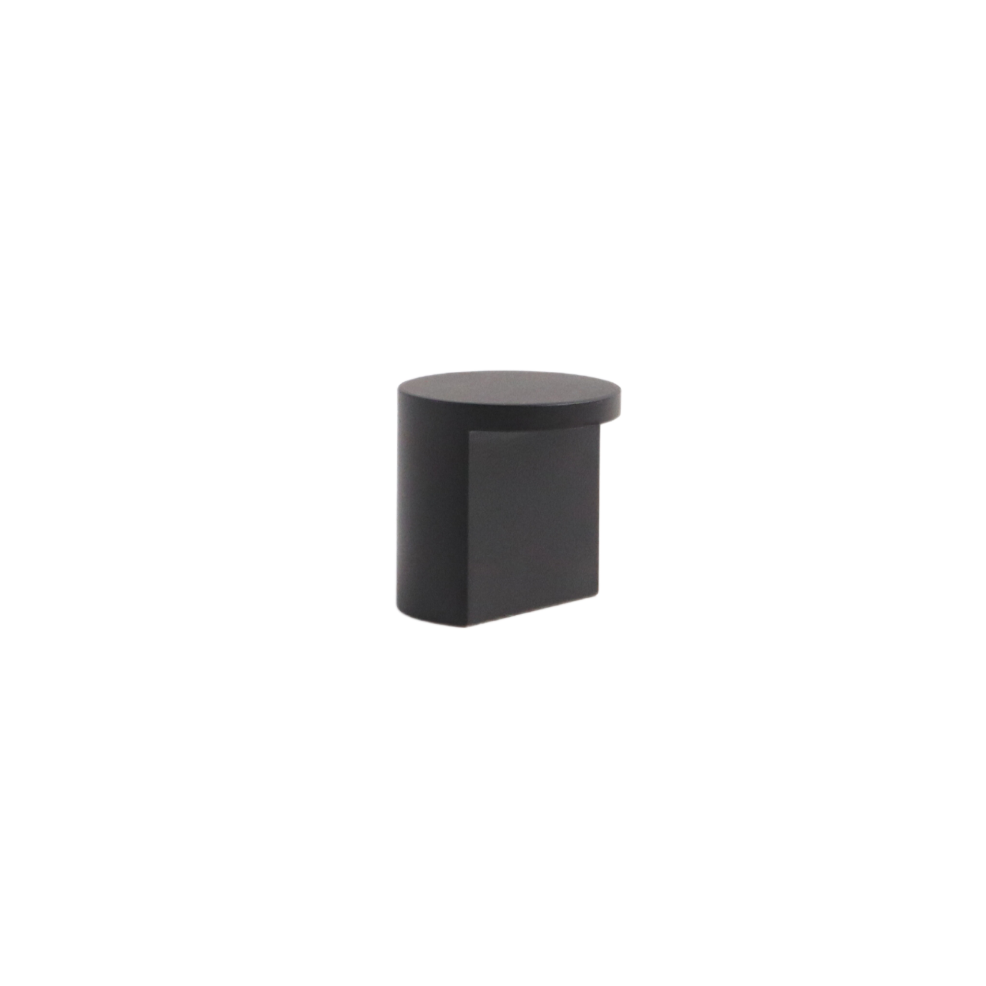 Charcoal black modern cutout knob
