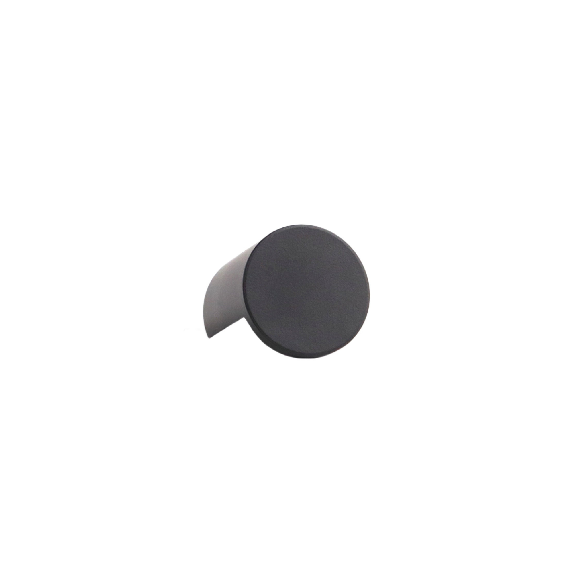 Charcoal black mid-century modern cutout knob