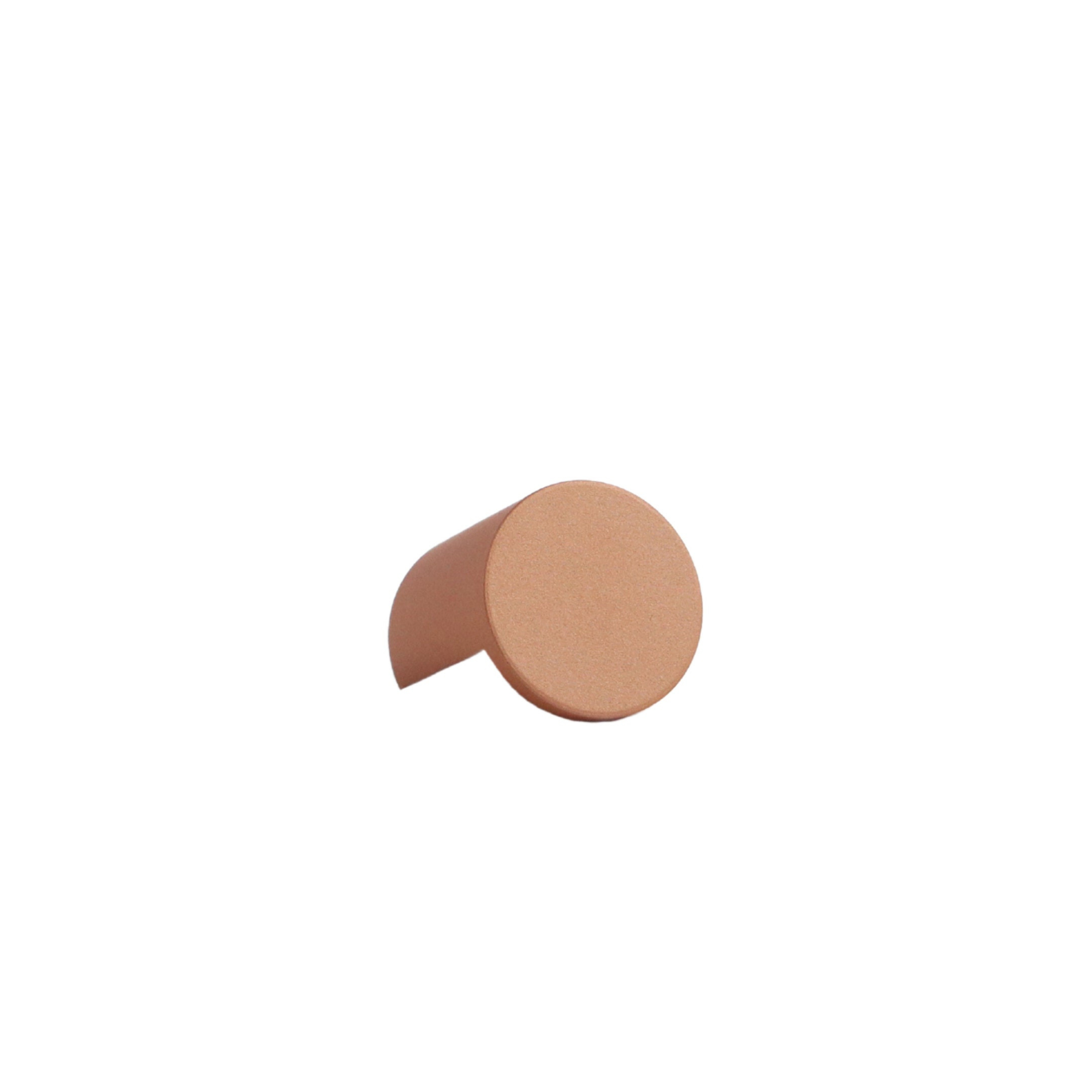 Copper brown mid-century modern cutout knob