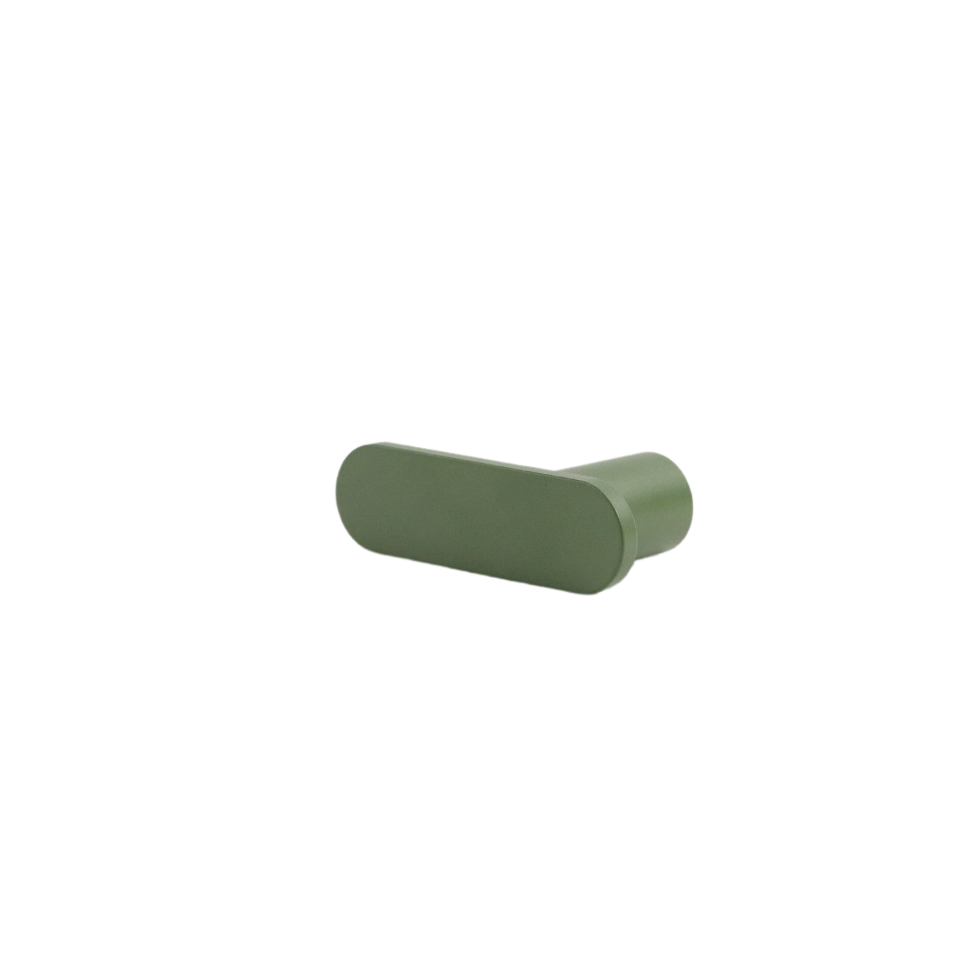 Olive Green Mid-Century Modern L-Bar Knob