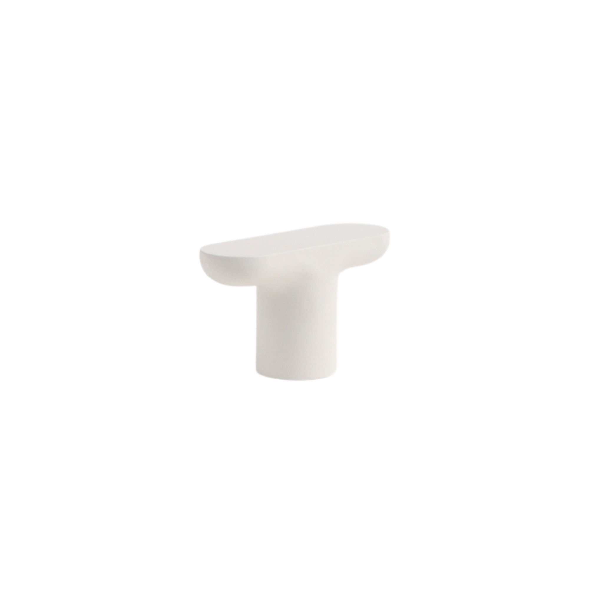 modern t-bar knob white