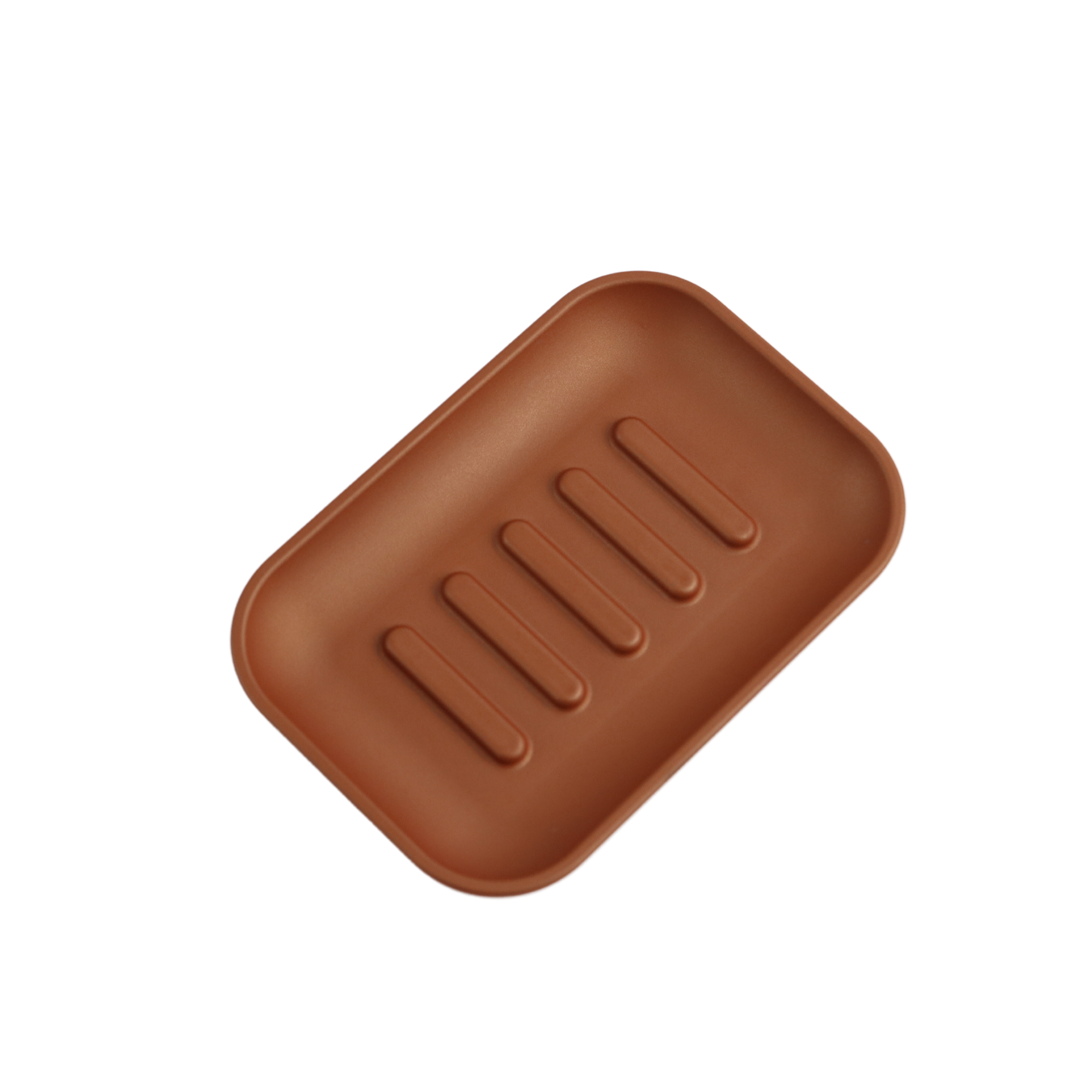 Copper colored soap dish holder