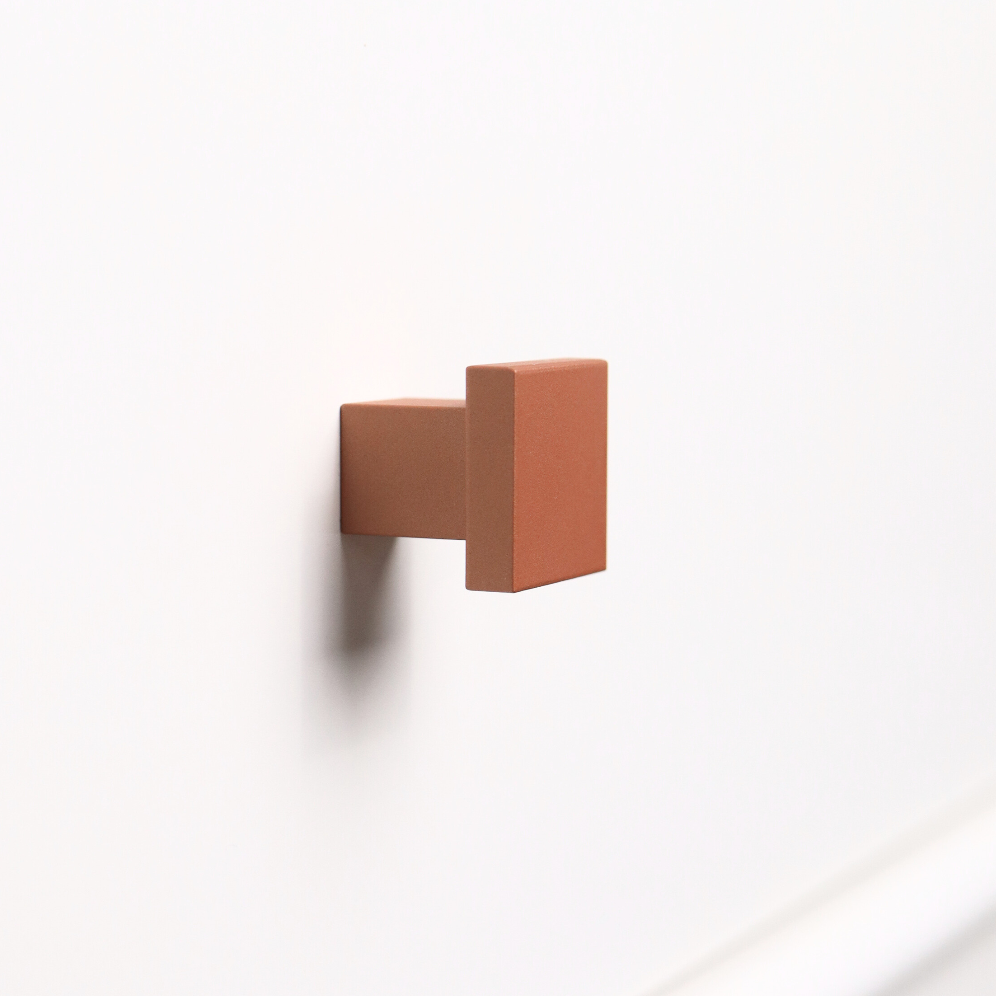 Art Deco Square Knob - copper #color_copper