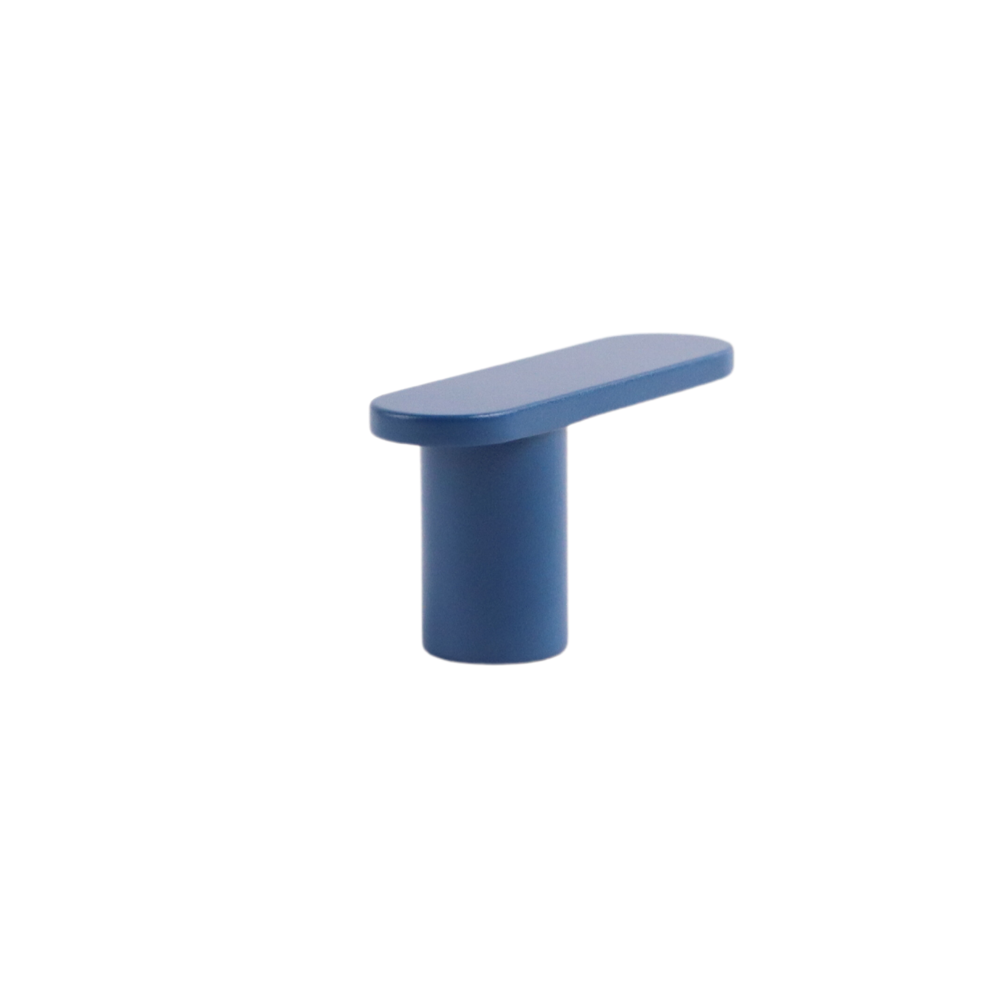 Polo blue mid-century modern l-bar cabinet knob