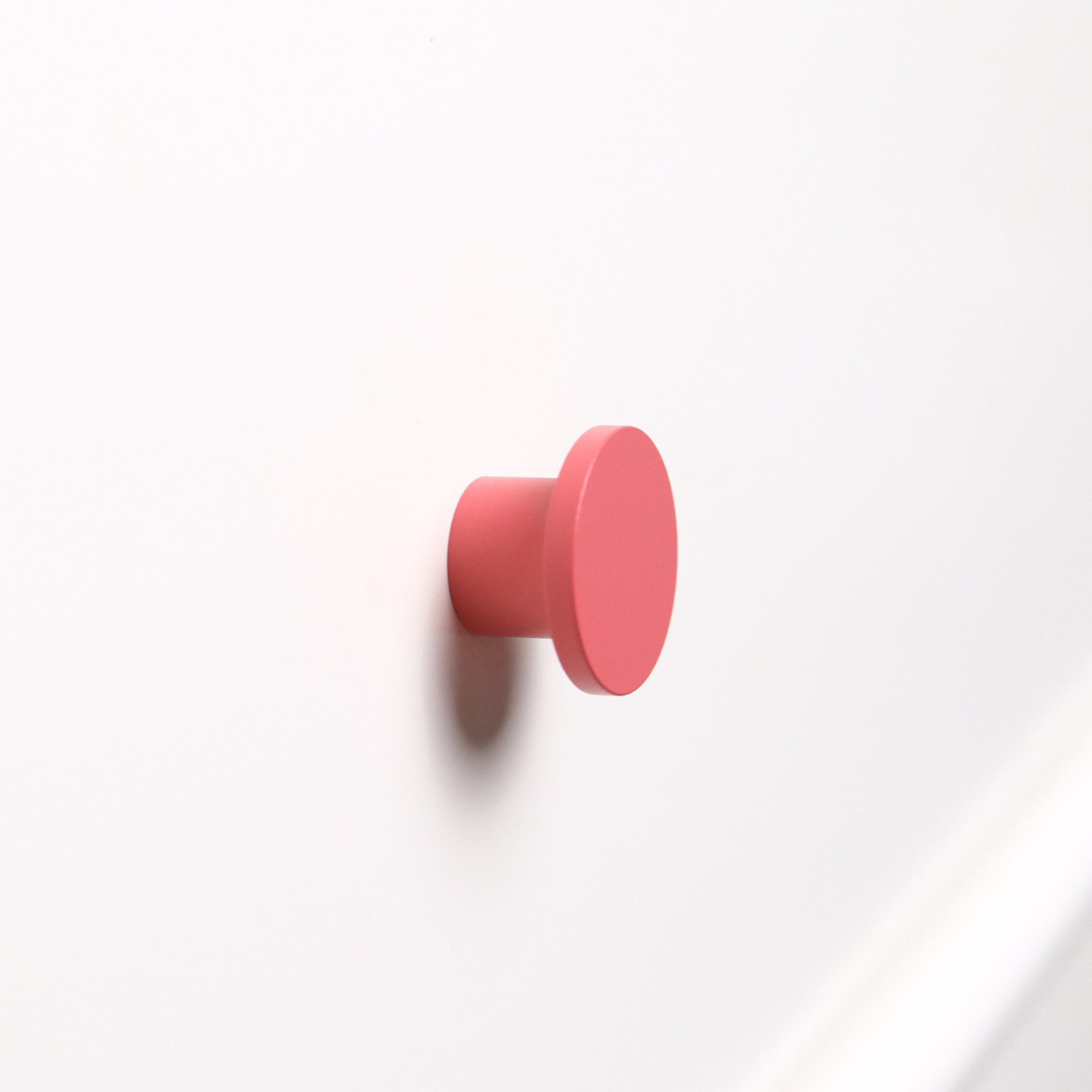 Blush pink round knob