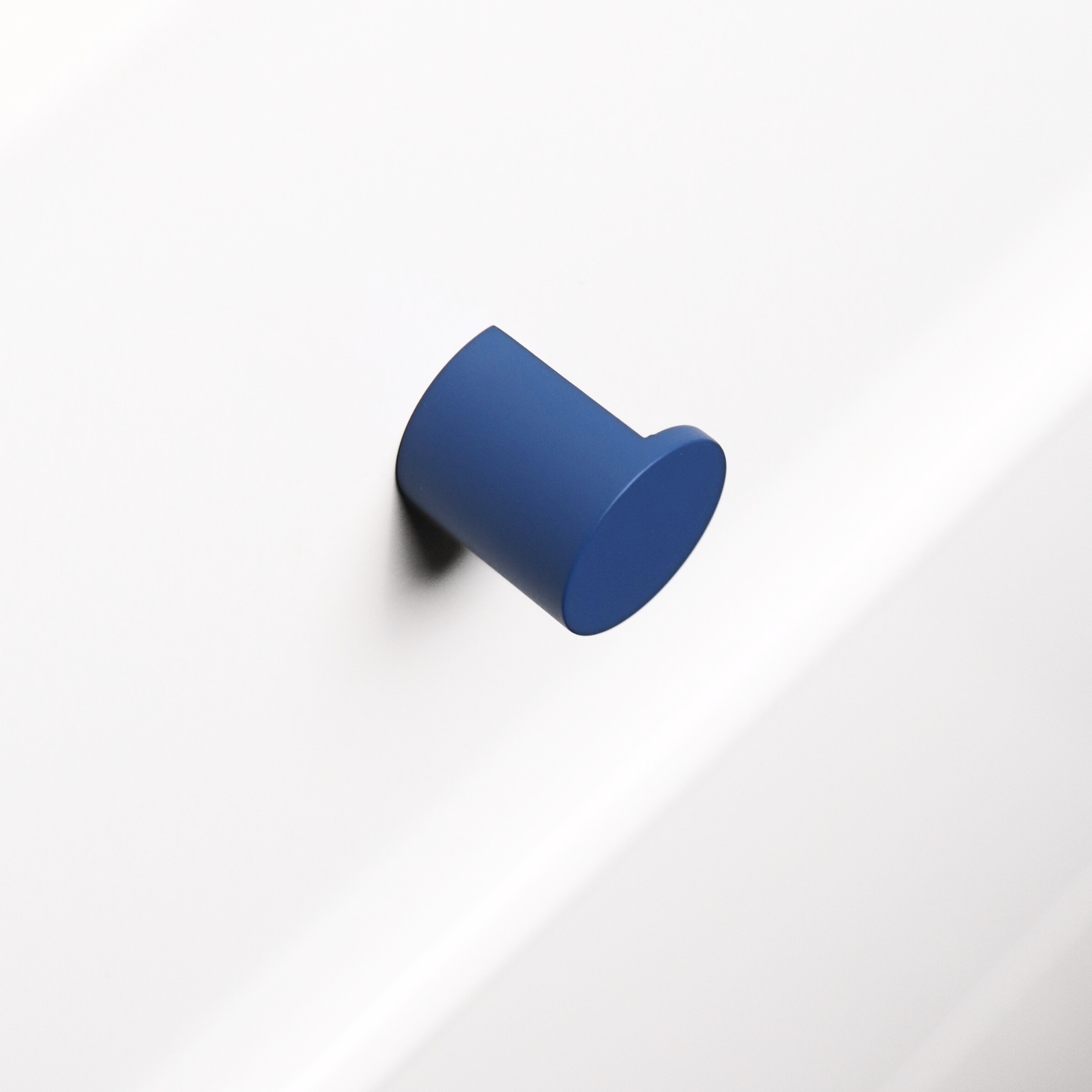 Polo blue cutout cabinet knob
