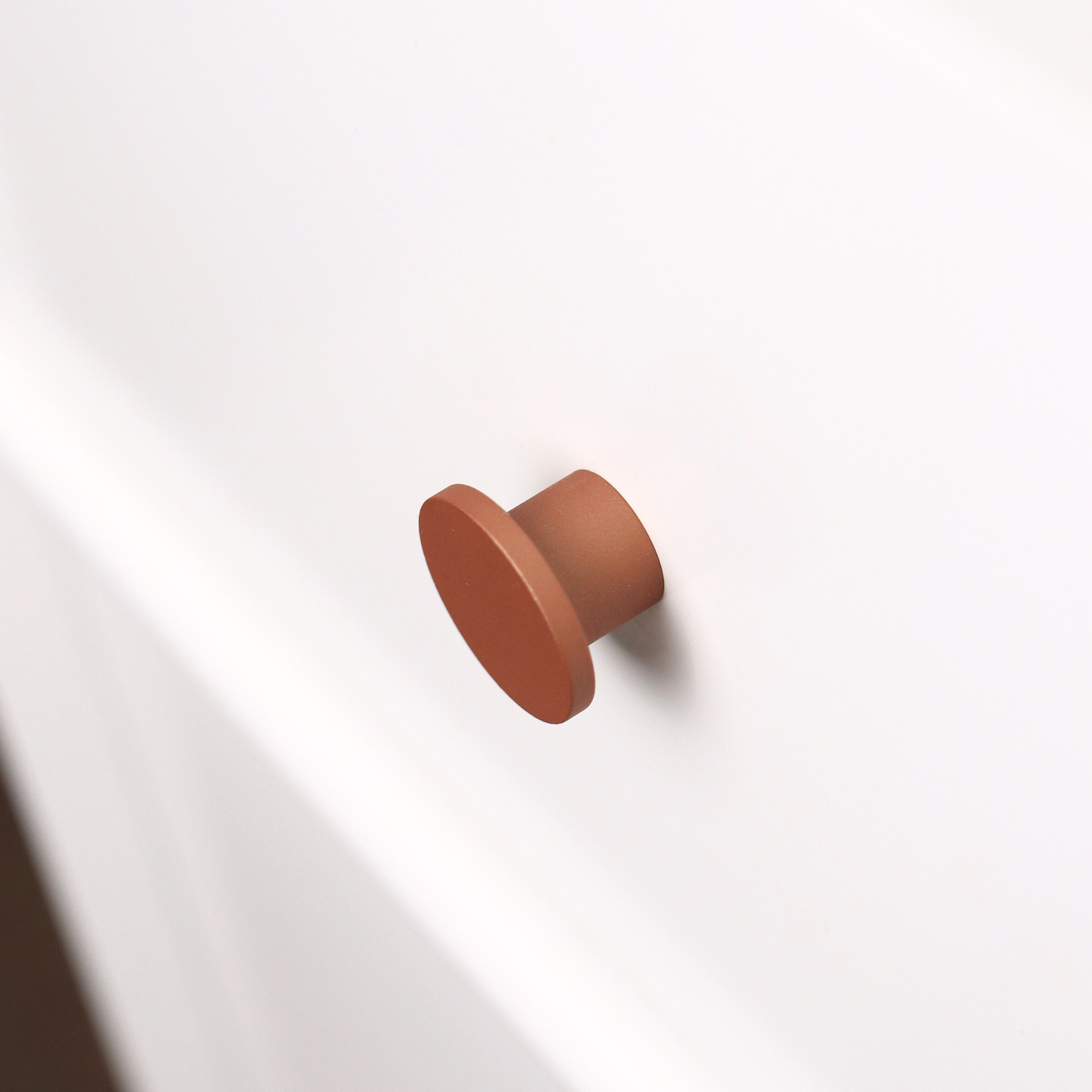 Copper mid-century round knob