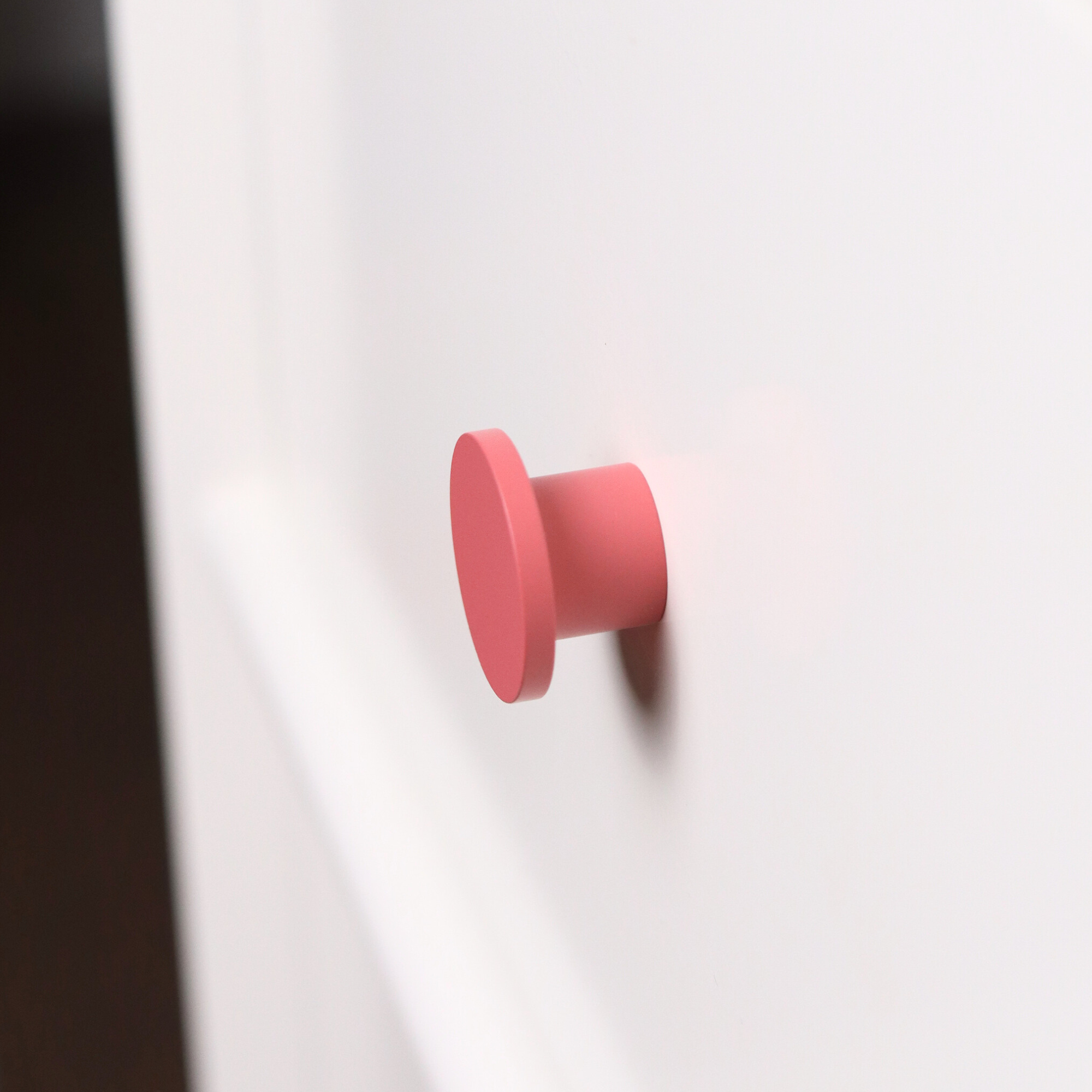 Pink round knob