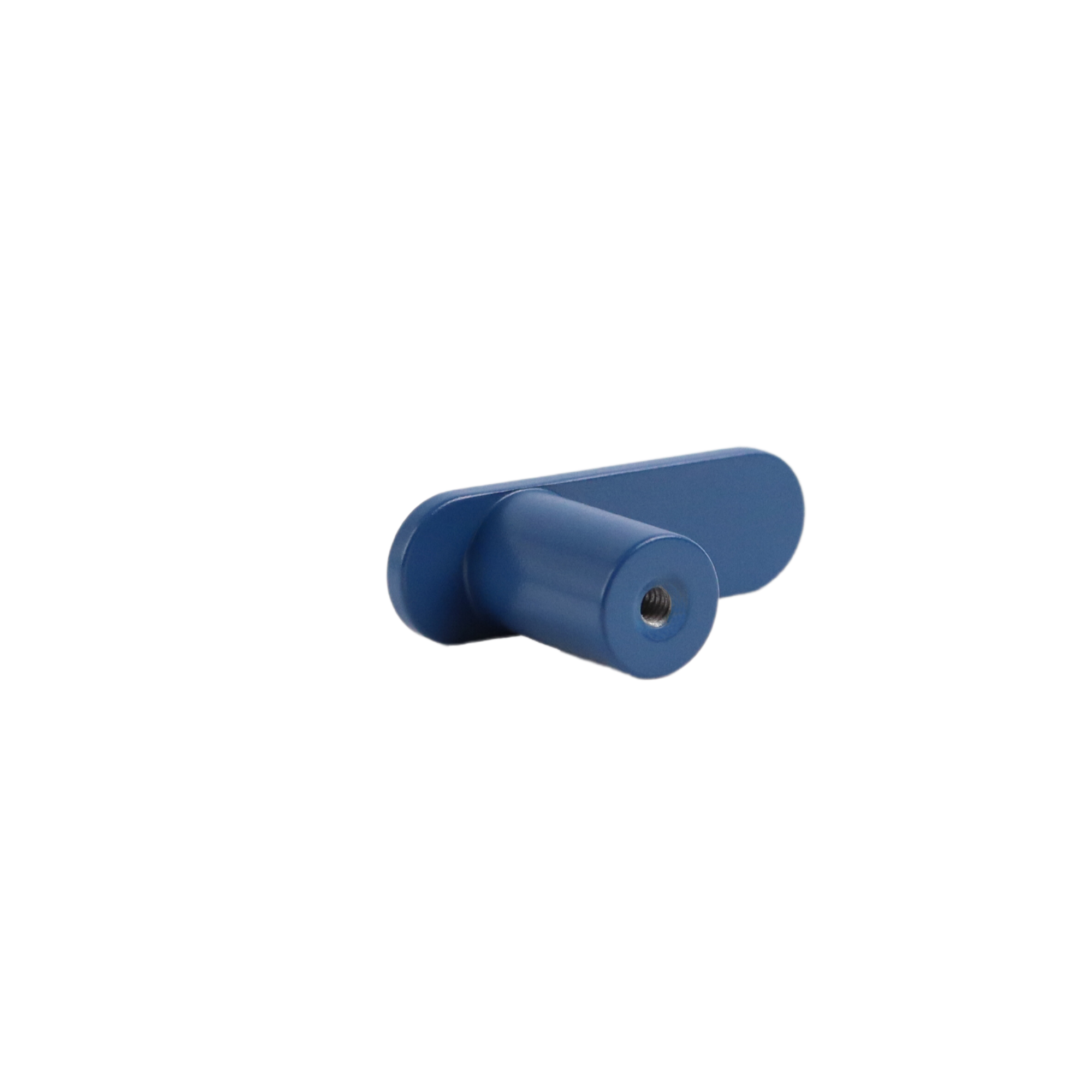Polo blue modern l-bar cabinet knob