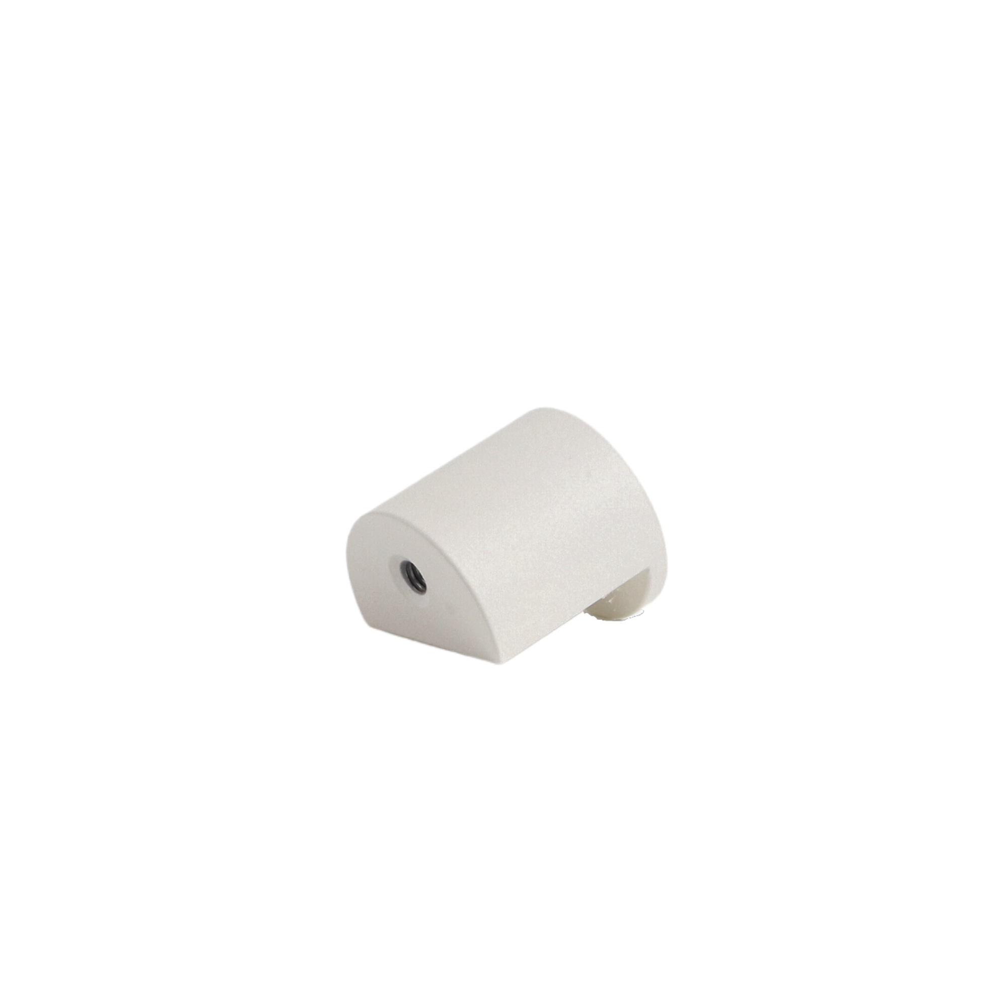 Snow white modern cutout knob