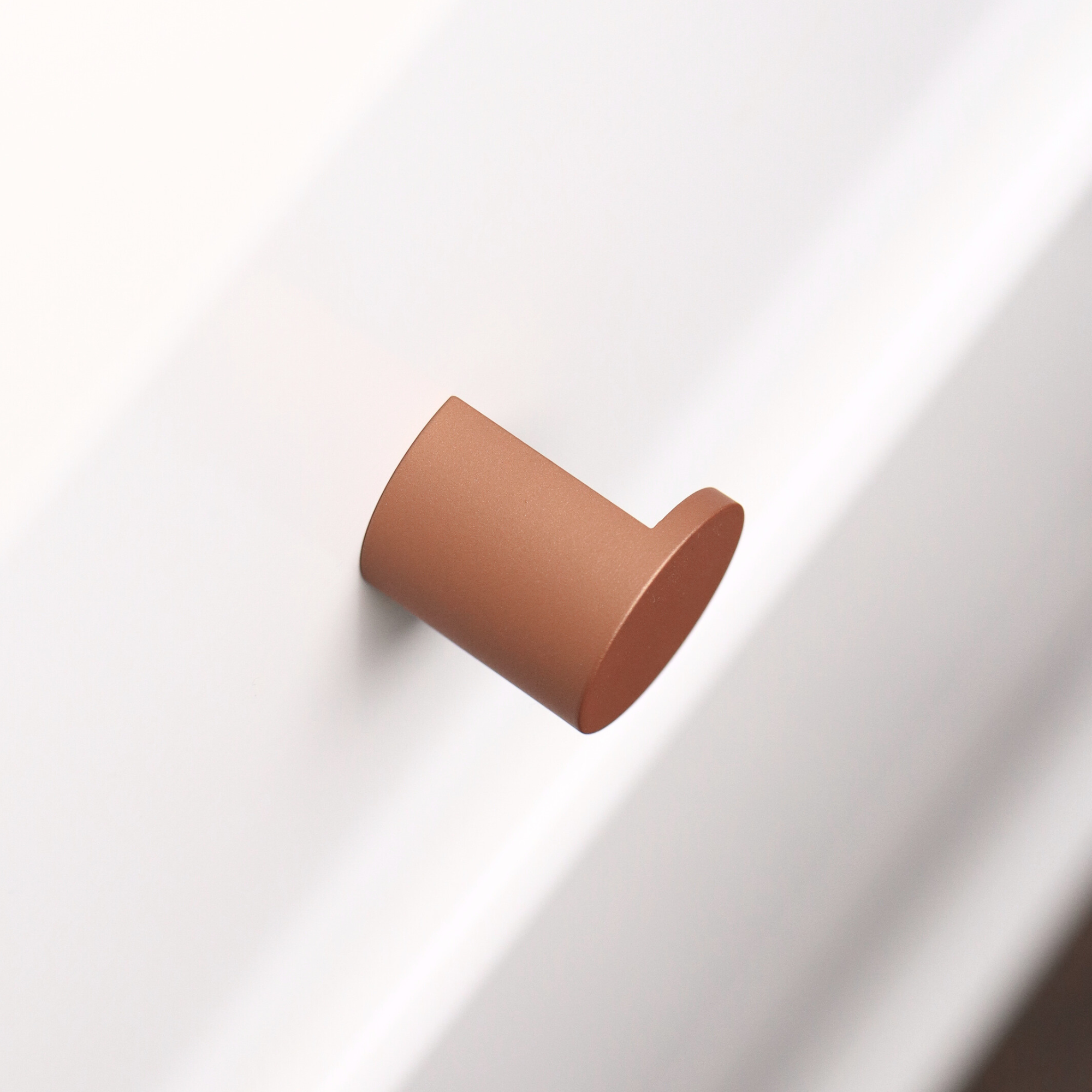 Copper brown cutout knob