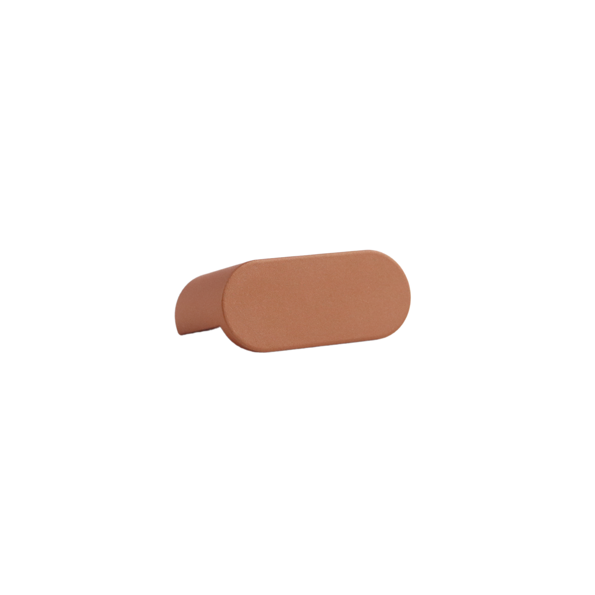 Copper Brown mid-century modern oval knob