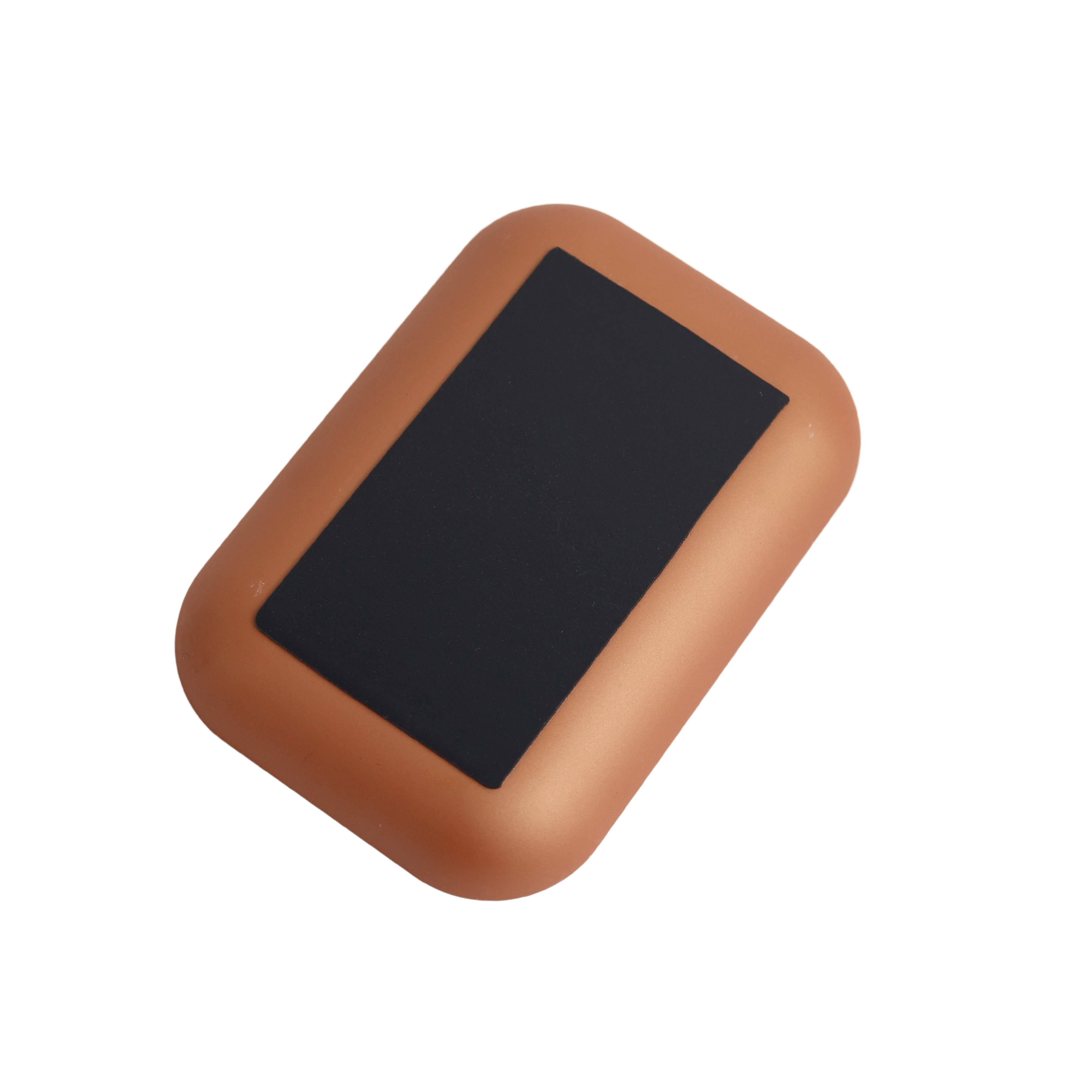Copper colored shower soap dish