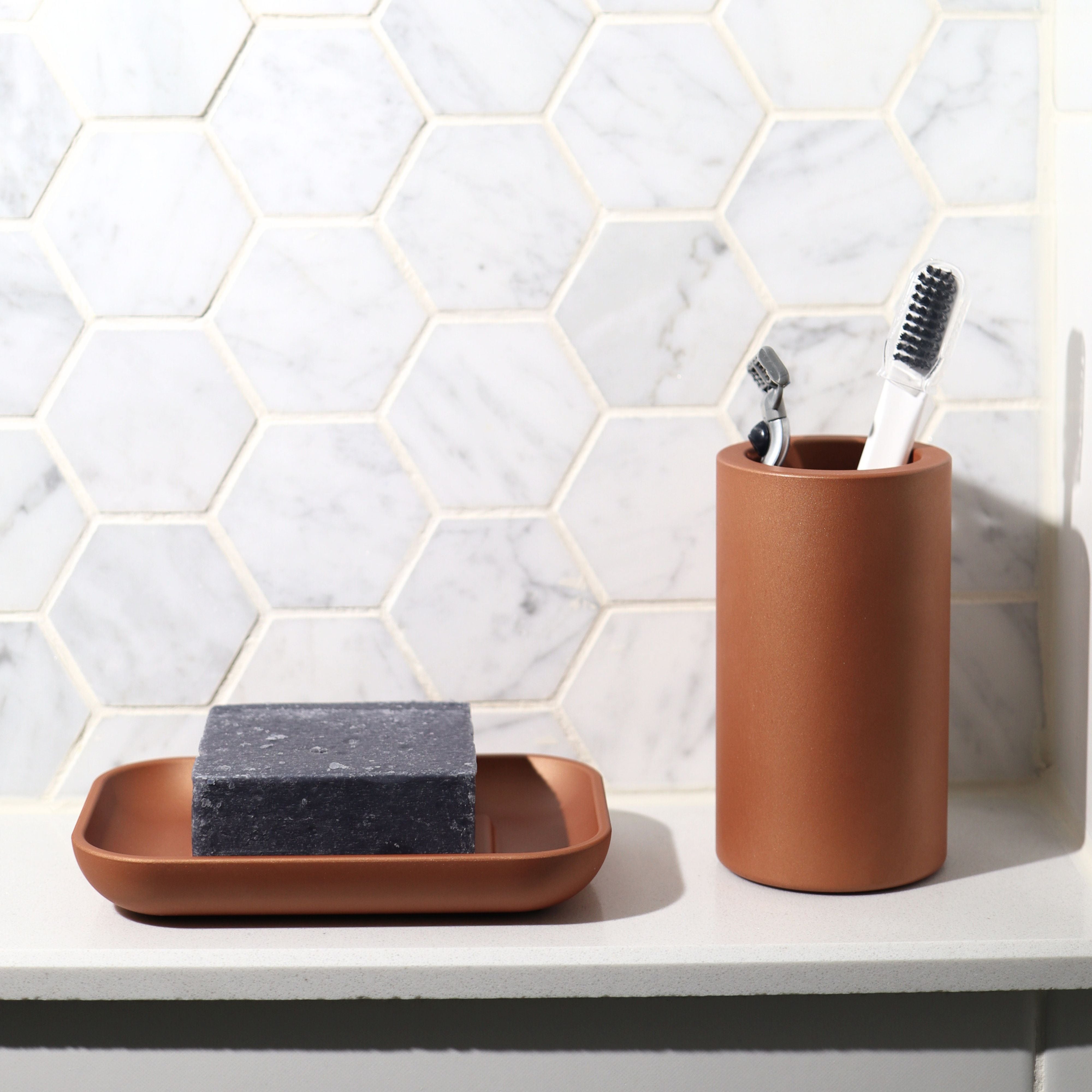 Copper Brown soap dish for bathroom