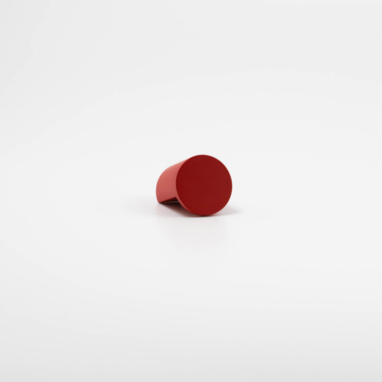 Rose red mid-century modern cutout knob
