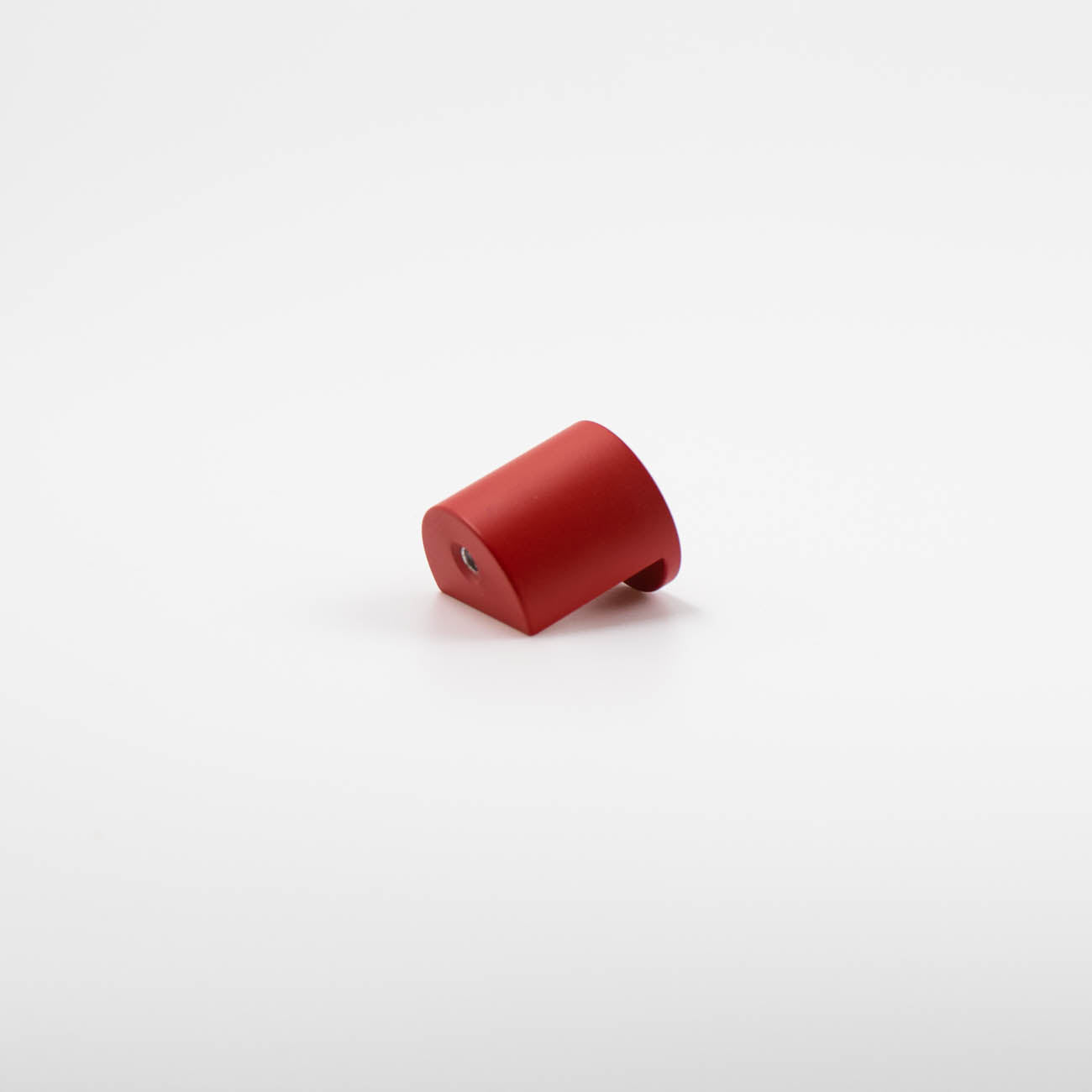 Rose red mid-century cutout knob