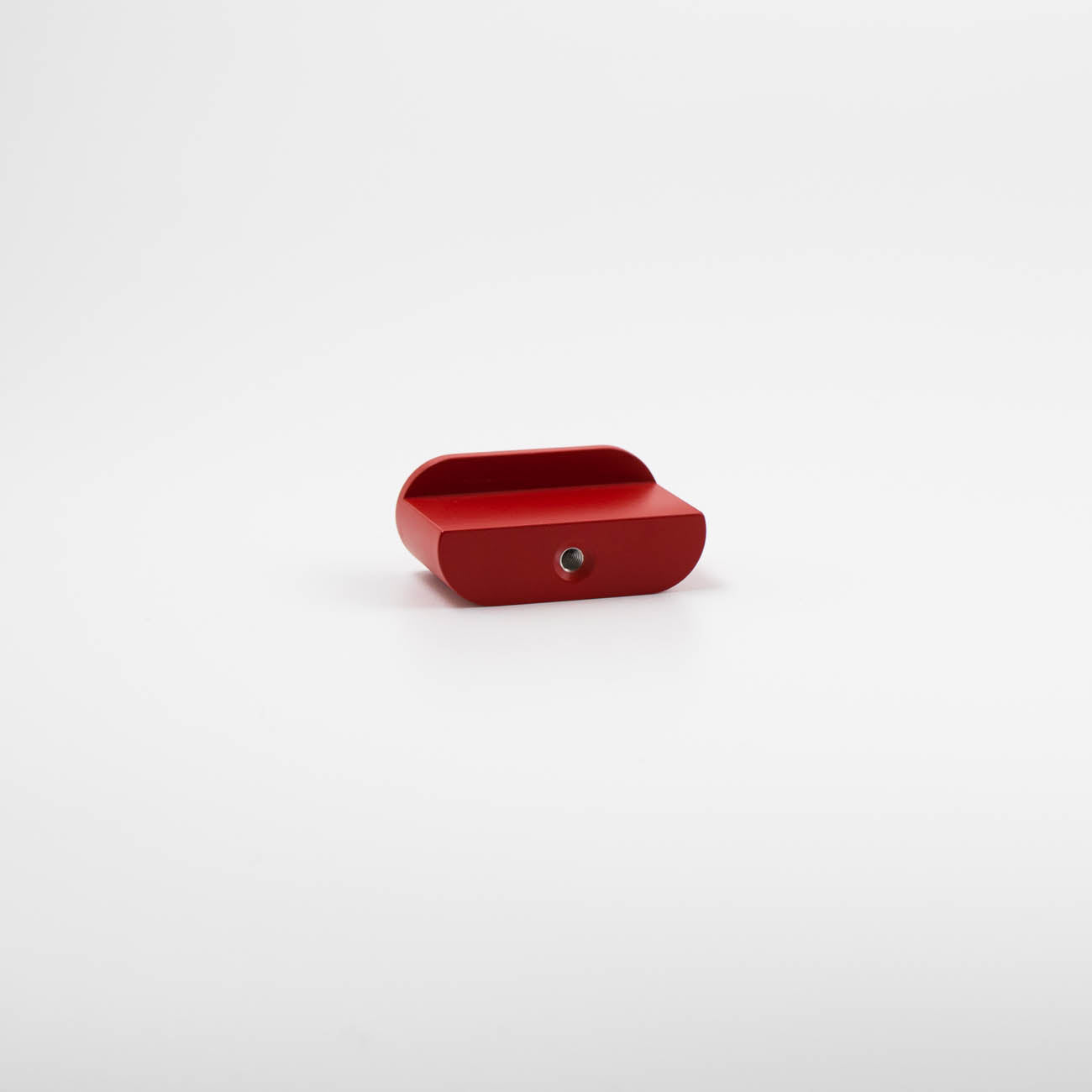 Rose Red mid-century modern oval knob