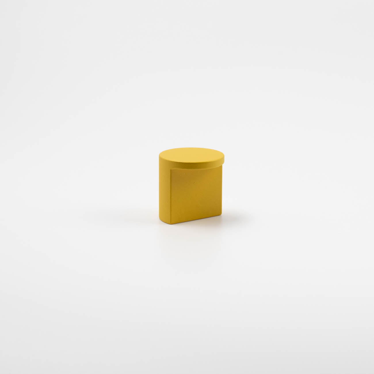 Sunflower yellow modern cutout cabinet knob