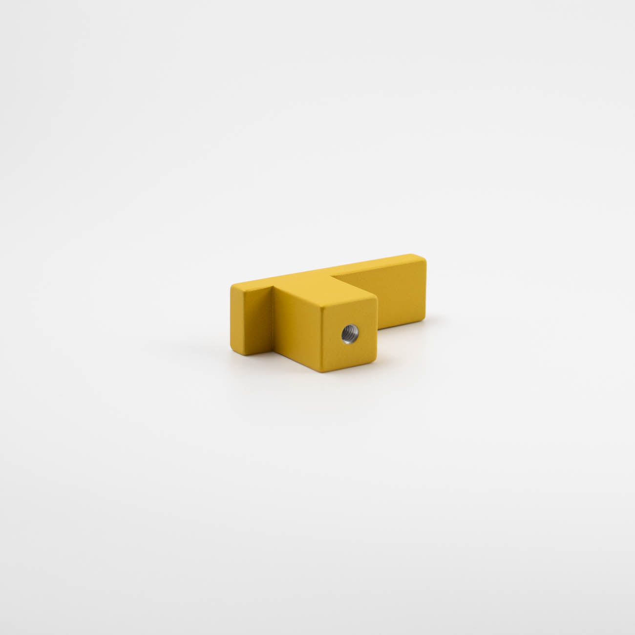 Sunflower yellow art deco l-bar knob