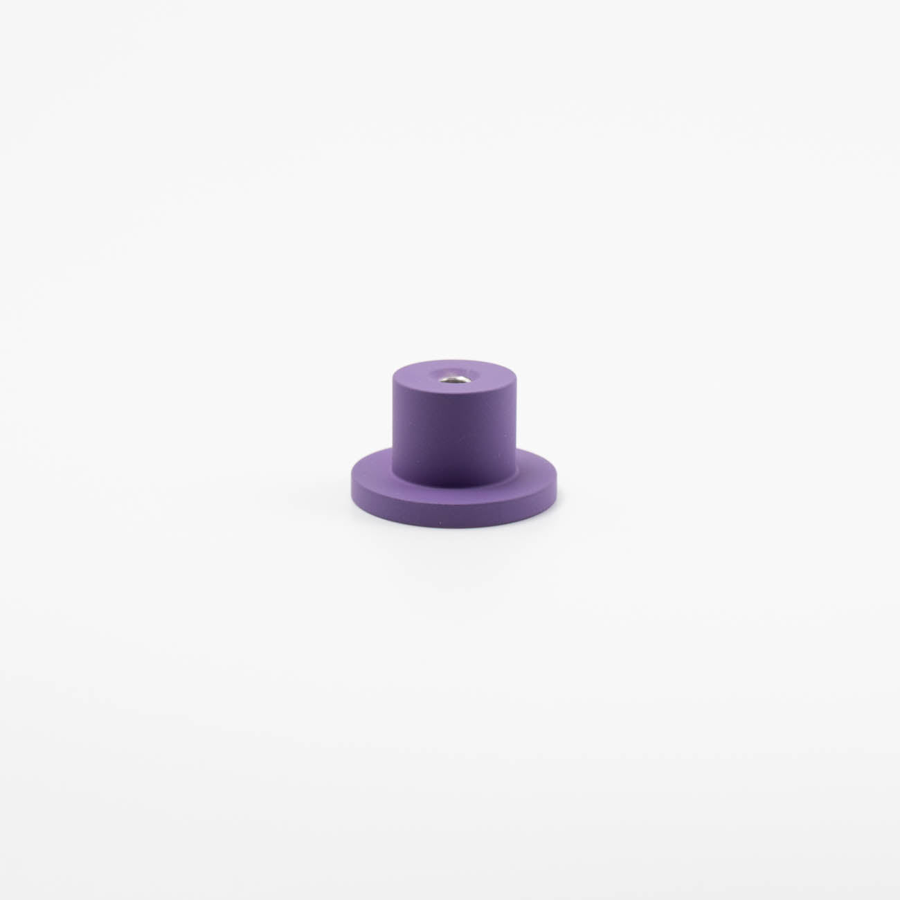 Royal purple mid-century modern round knob