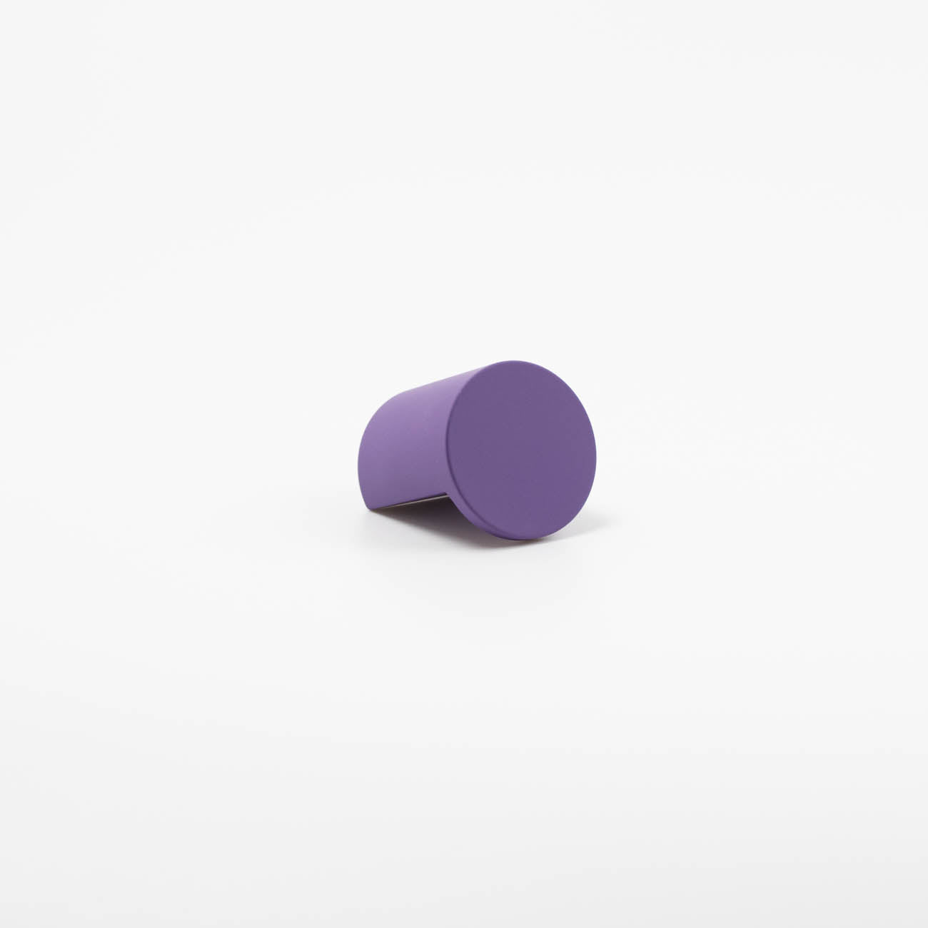 Purple mid-century cutout knob
