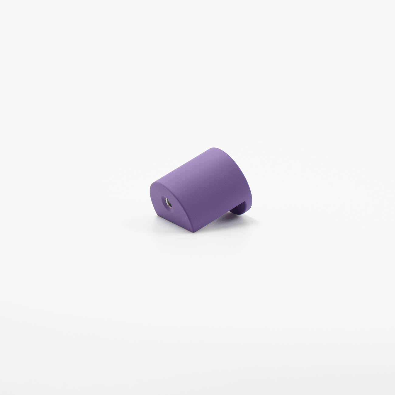 Royal purple mid-century modern cutout knob