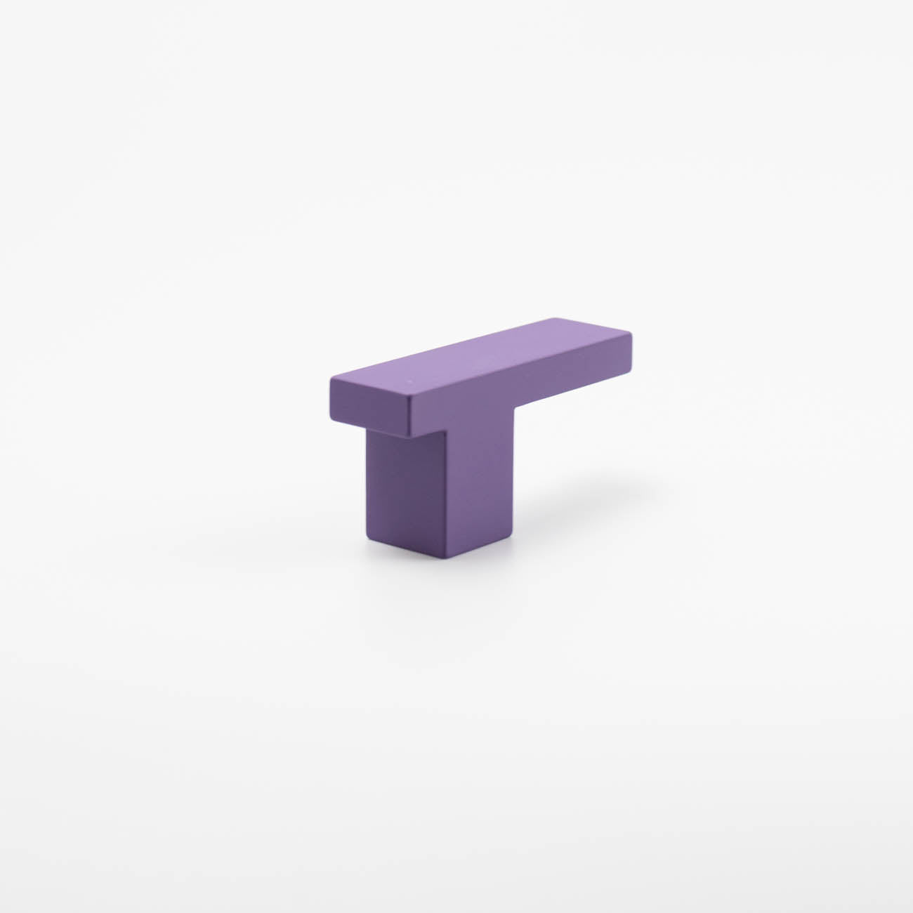 Royal purple art deco l-bar knob