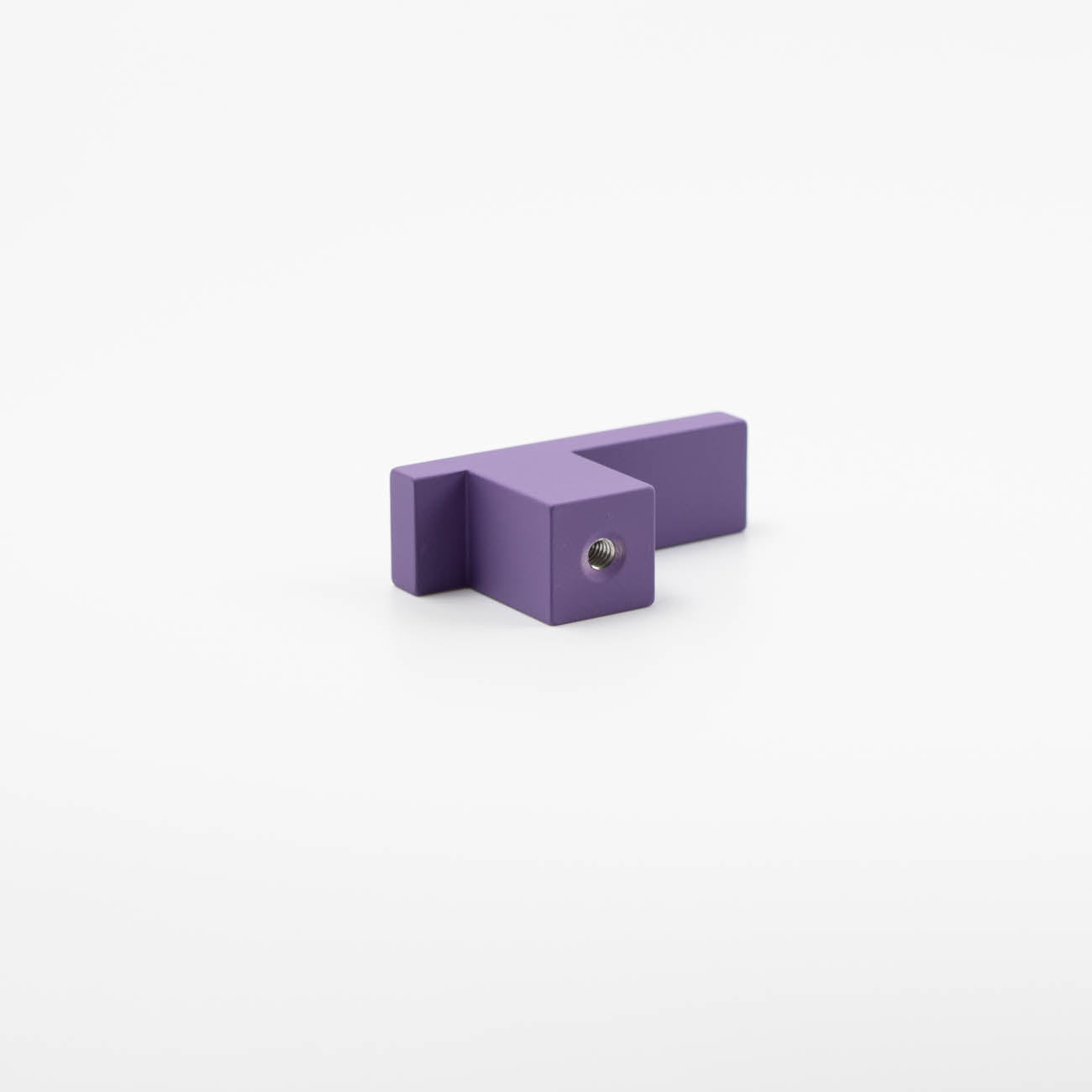 Purple art deco l-bar knob