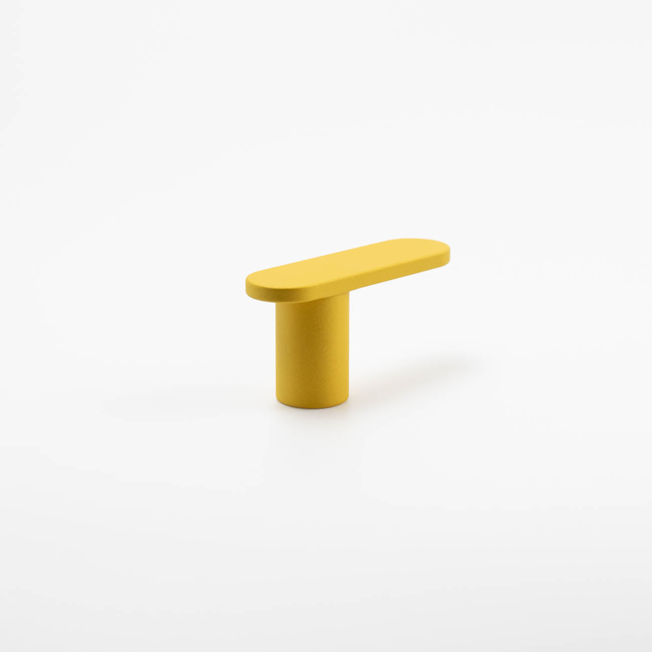 Yellow modern l-bar cabinet knob