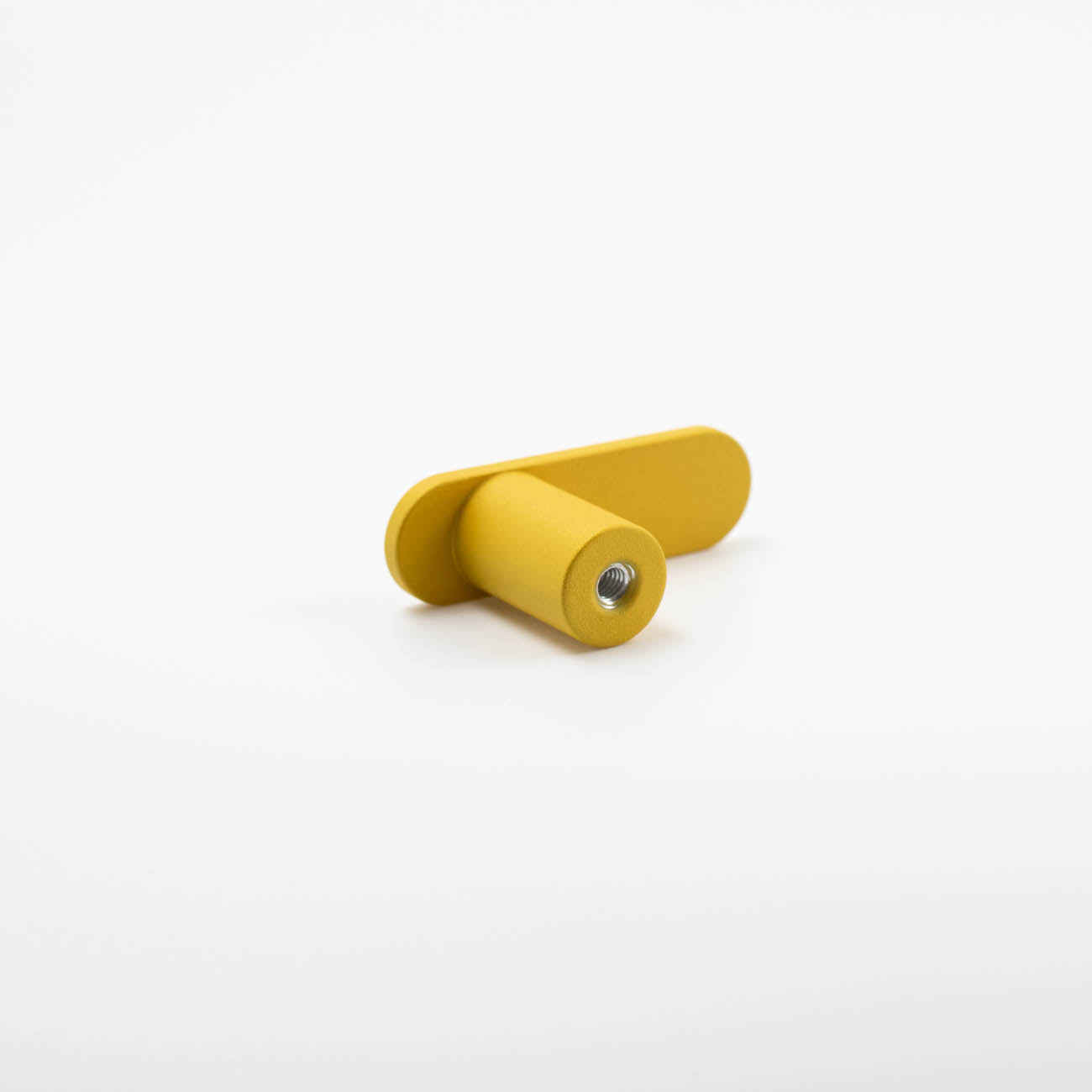 Sunflower yellow mid-century modern l-bar cabinet knob