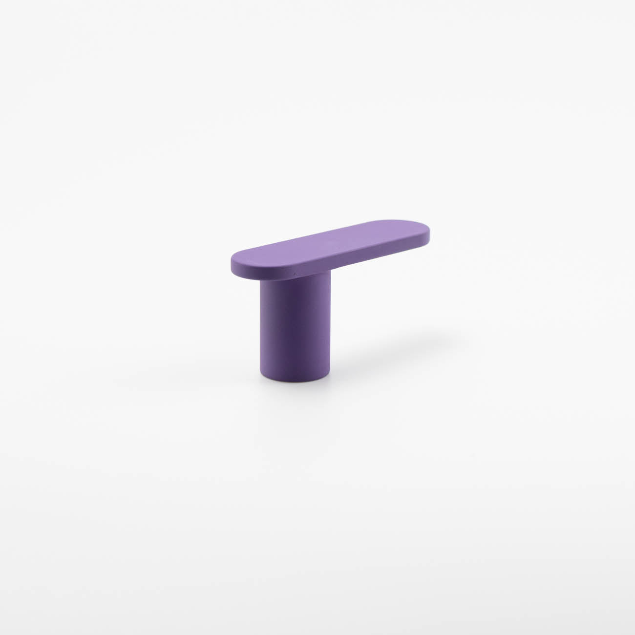 Royal purple mid-century modern l-bar cabinet knob