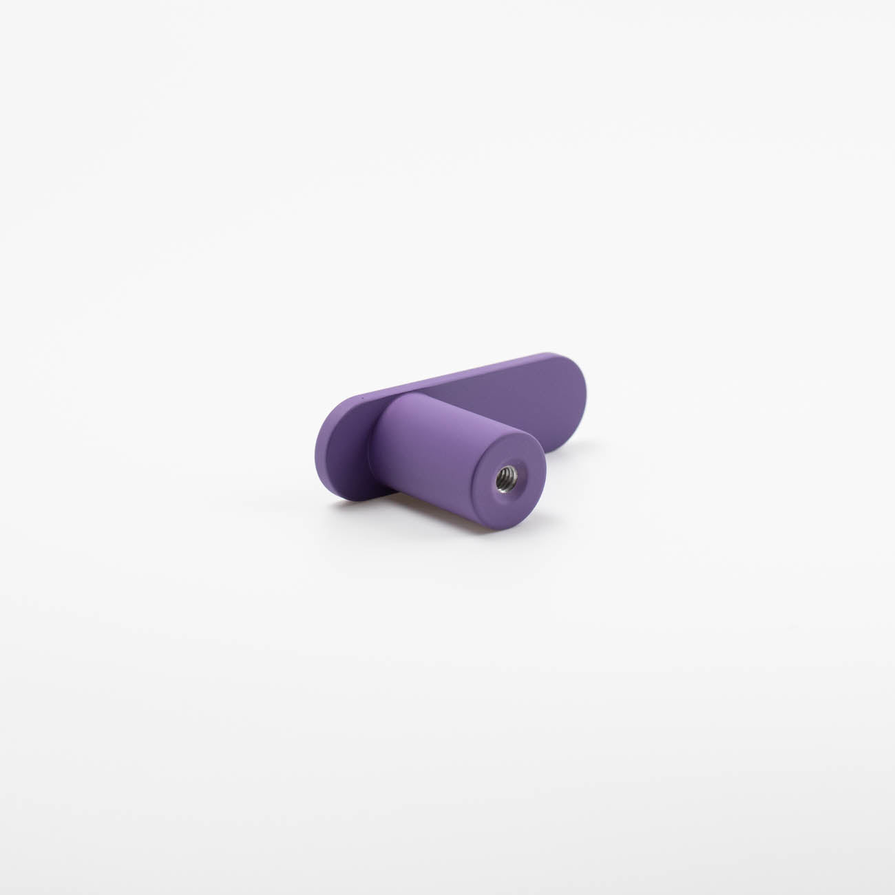 Royal purple mid-century l-bar knob