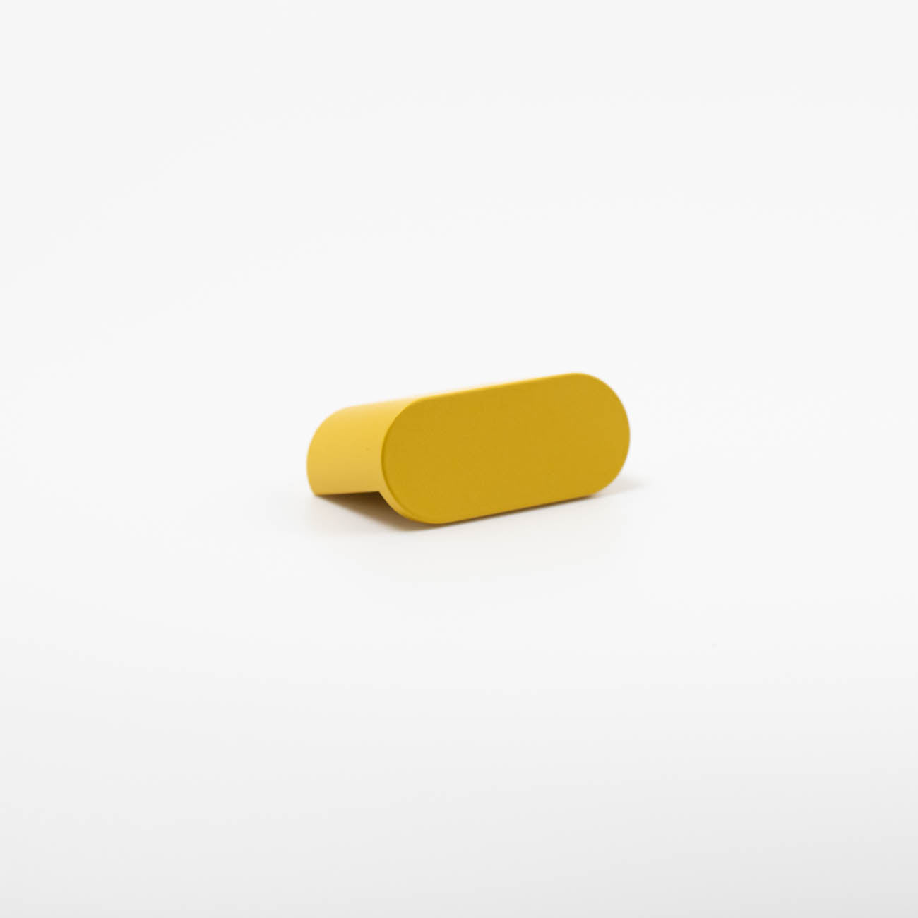 Sunflower yellow oval cabinet knob